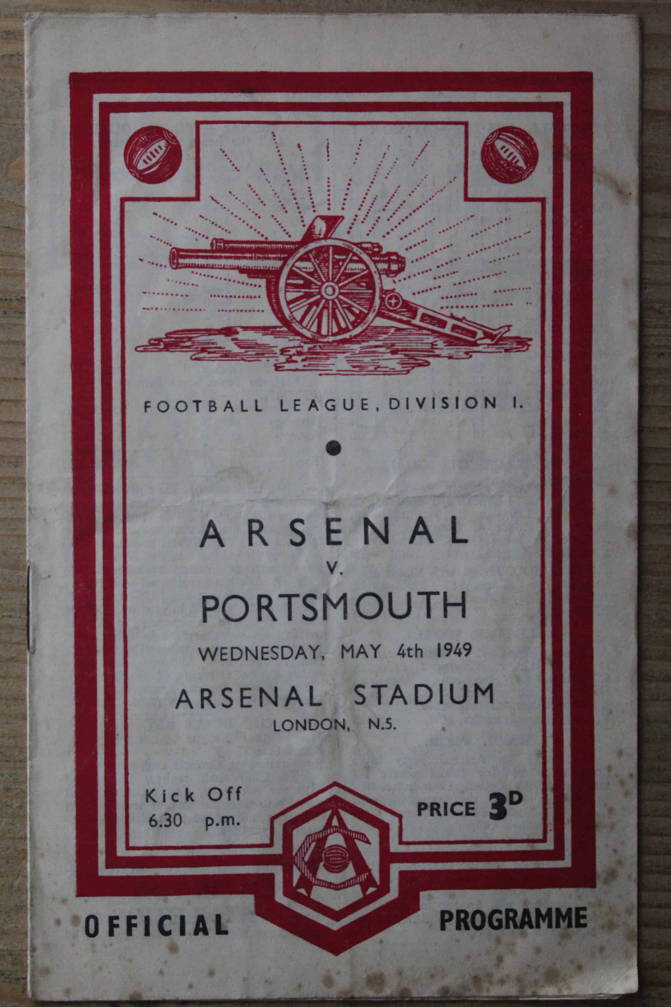 Arsenal FC v Portsmouth FC