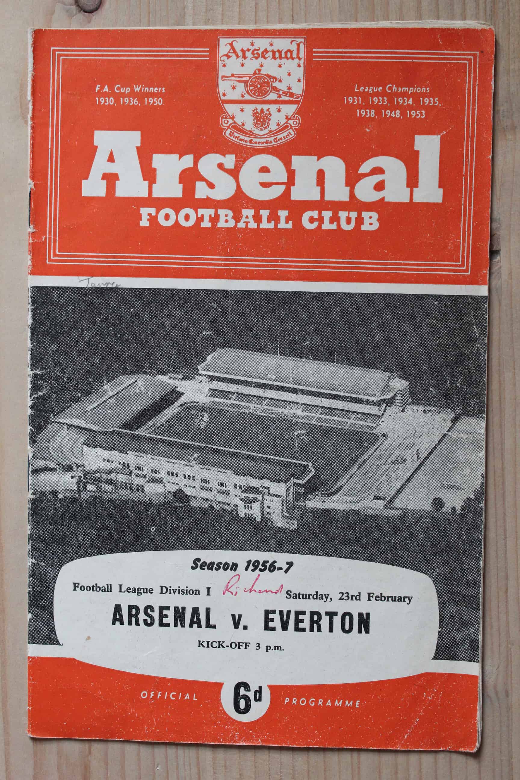 Arsenal FC v Everton FC