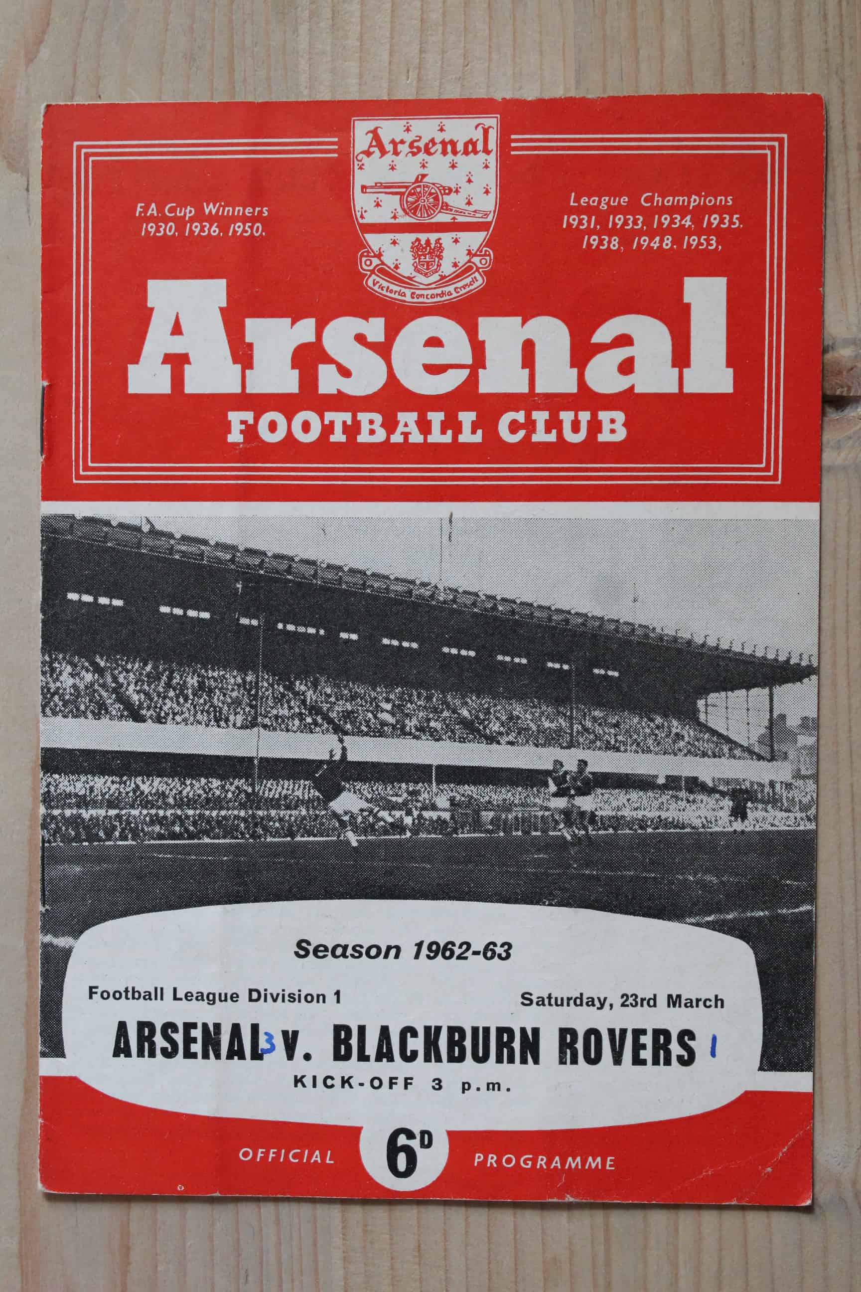 Arsenal FC v Blackburn Rovers FC