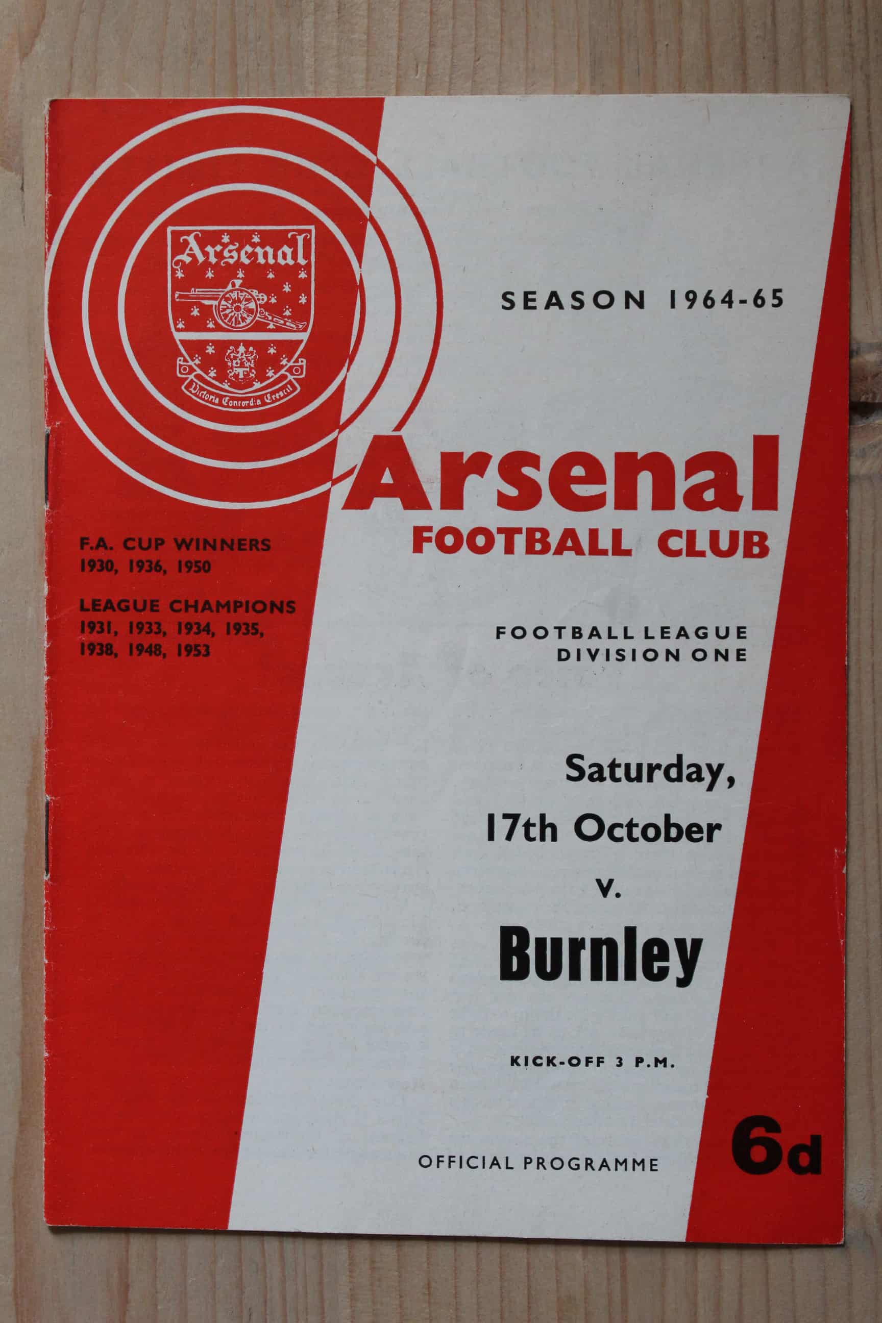 Arsenal FC v Burnley FC