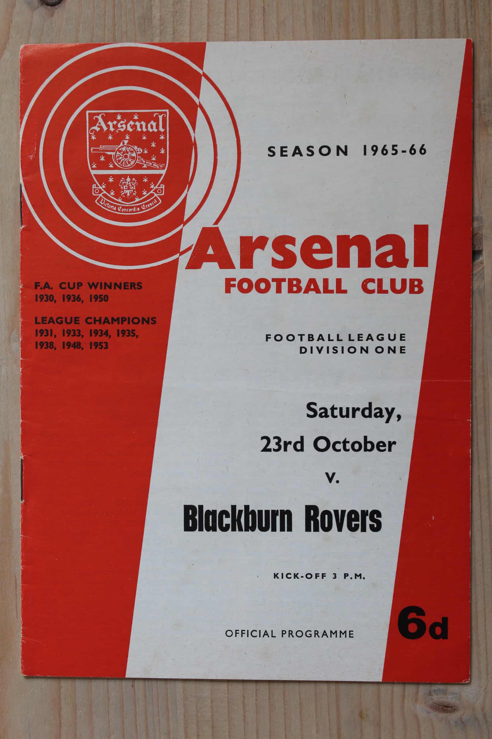 Arsenal FC v Blackburn Rovers FC