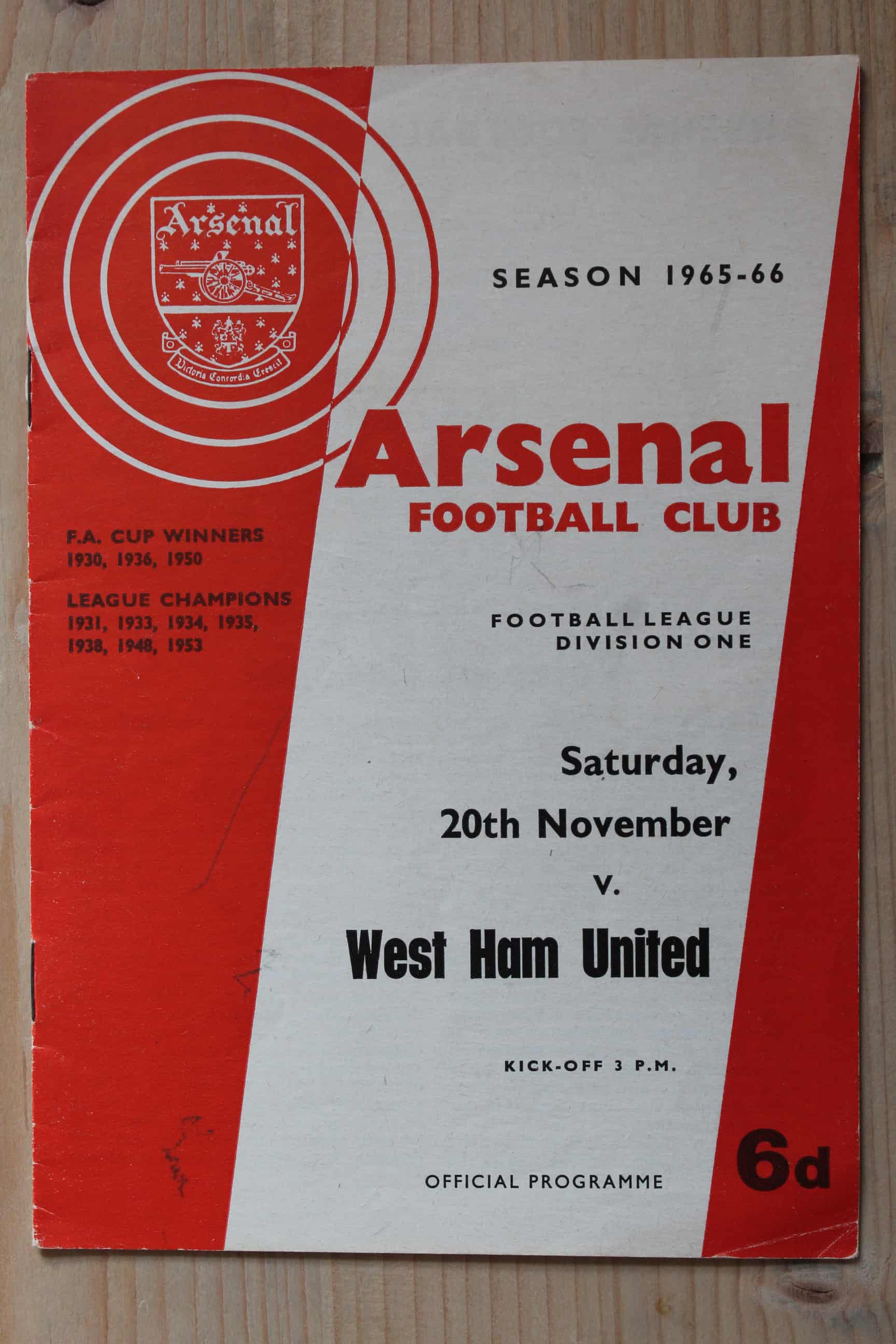 Arsenal FC v West Ham United FC