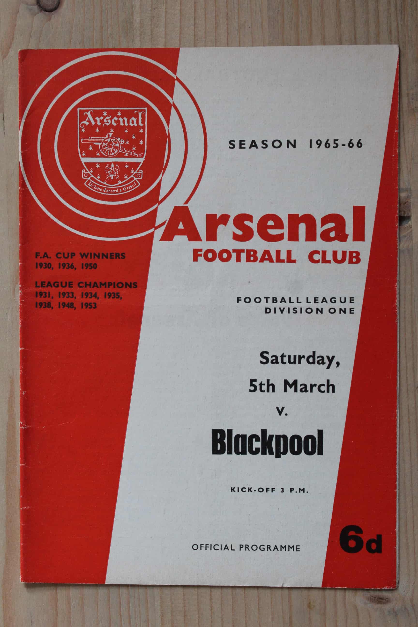 Arsenal FC v Blackpool FC