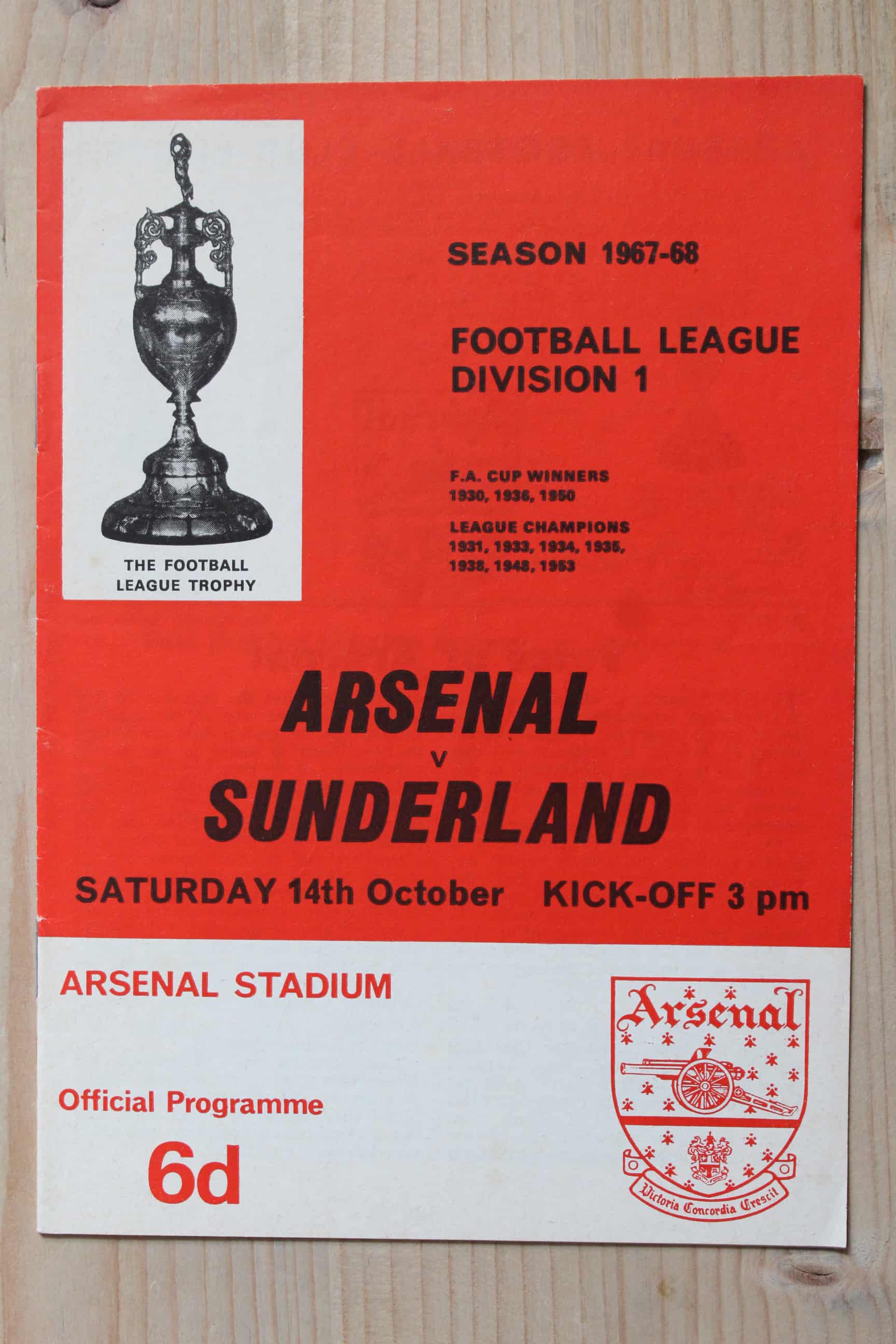 Arsenal FC v Sunderland FC