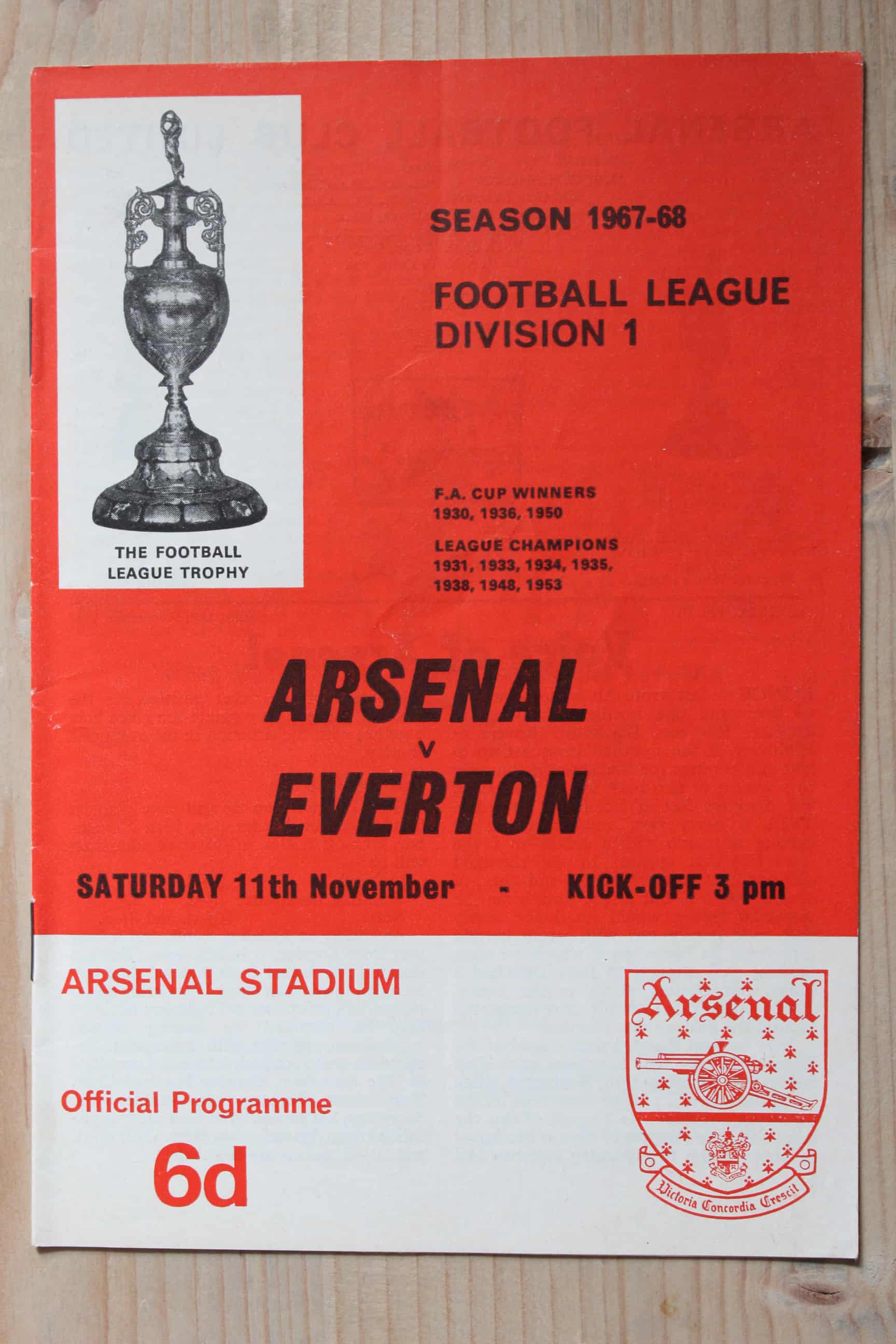 Arsenal FC v Everton FC