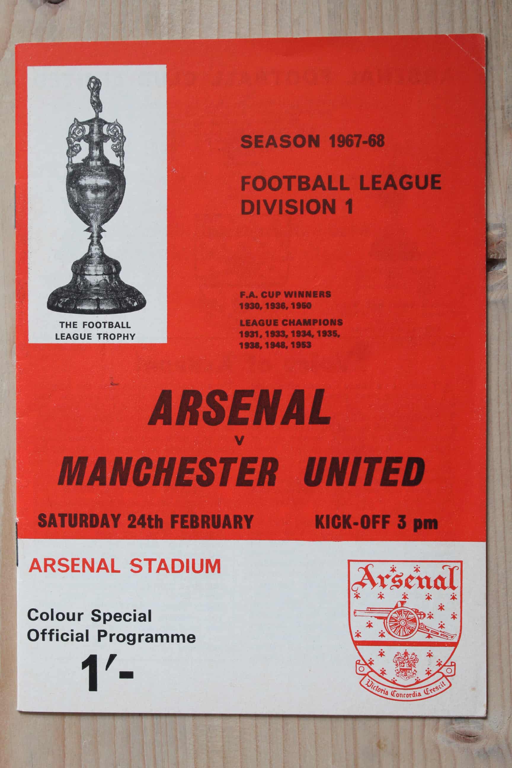 Arsenal FC v Manchester United FC