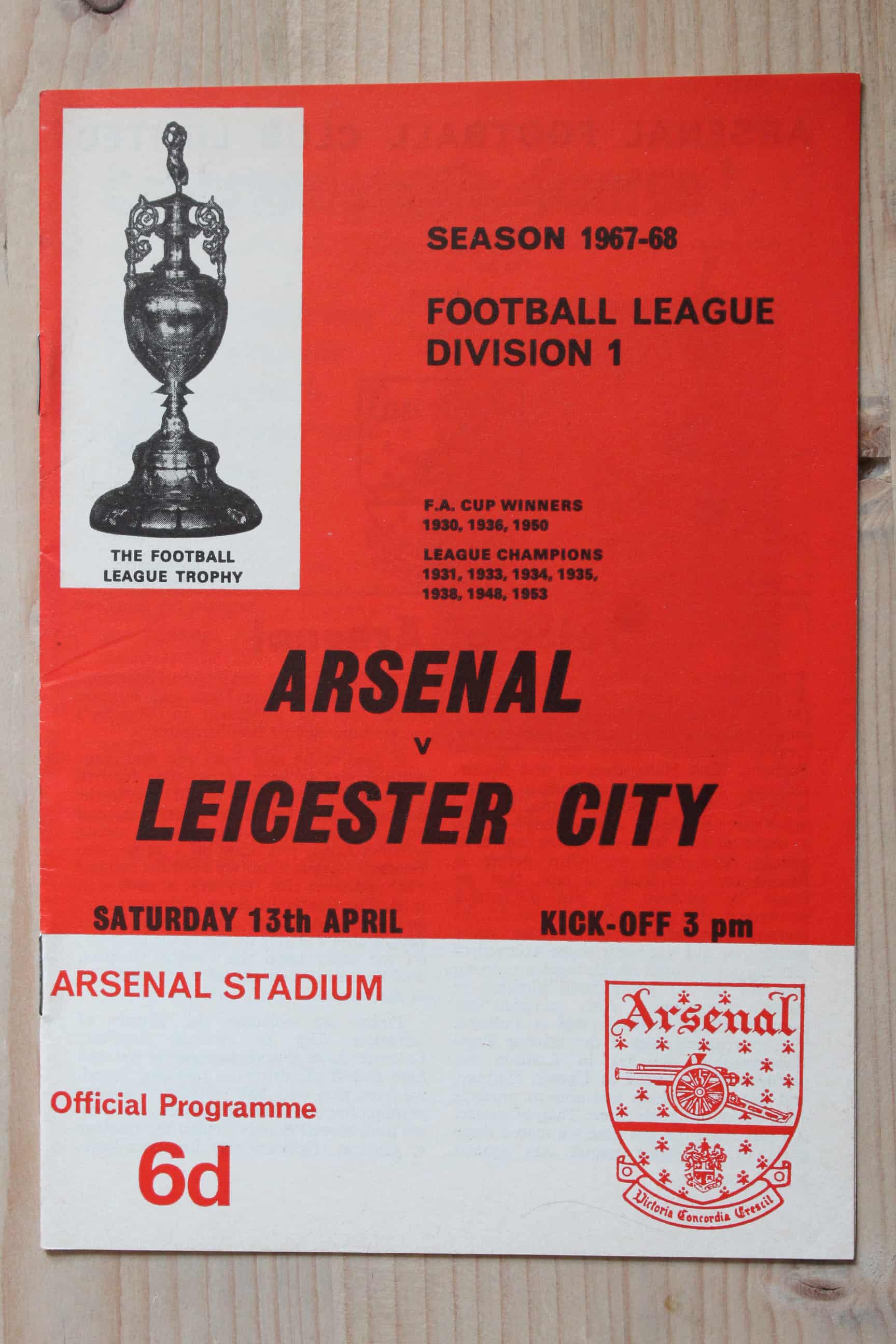 Arsenal FC v Leicester City FC