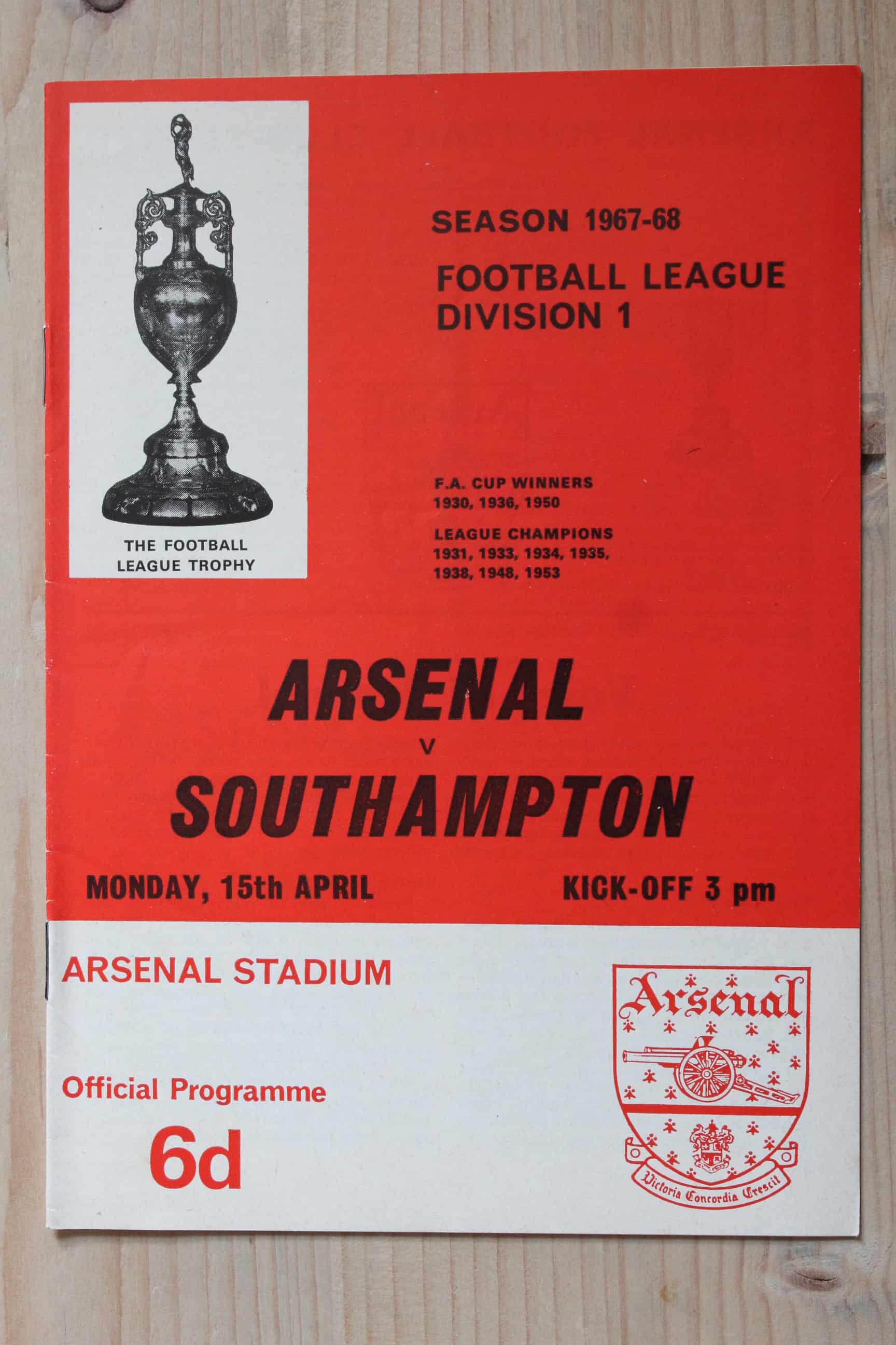 Arsenal FC v Southampton FC