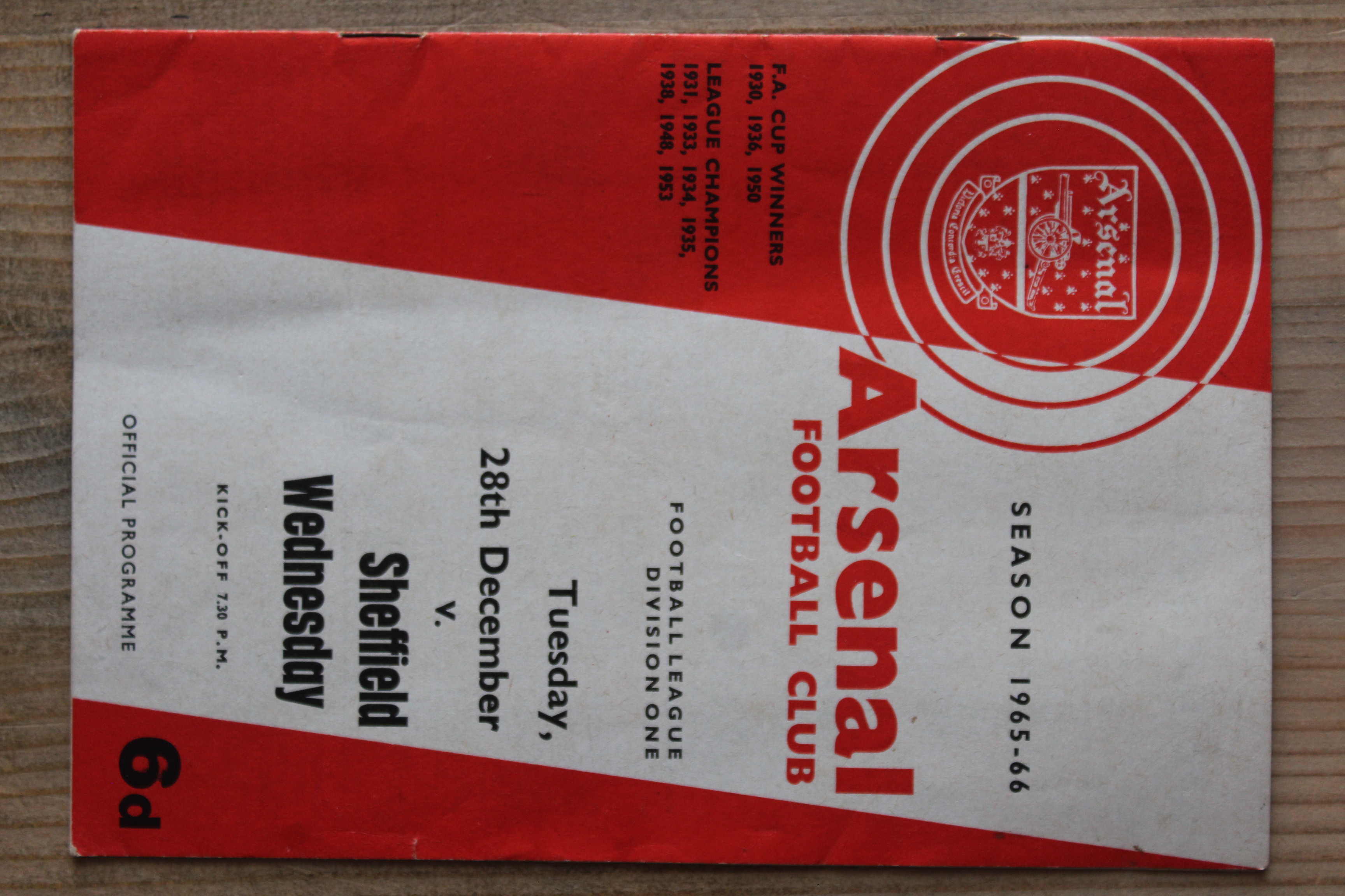 Arsenal FC v Sheffield Wednesday FC 