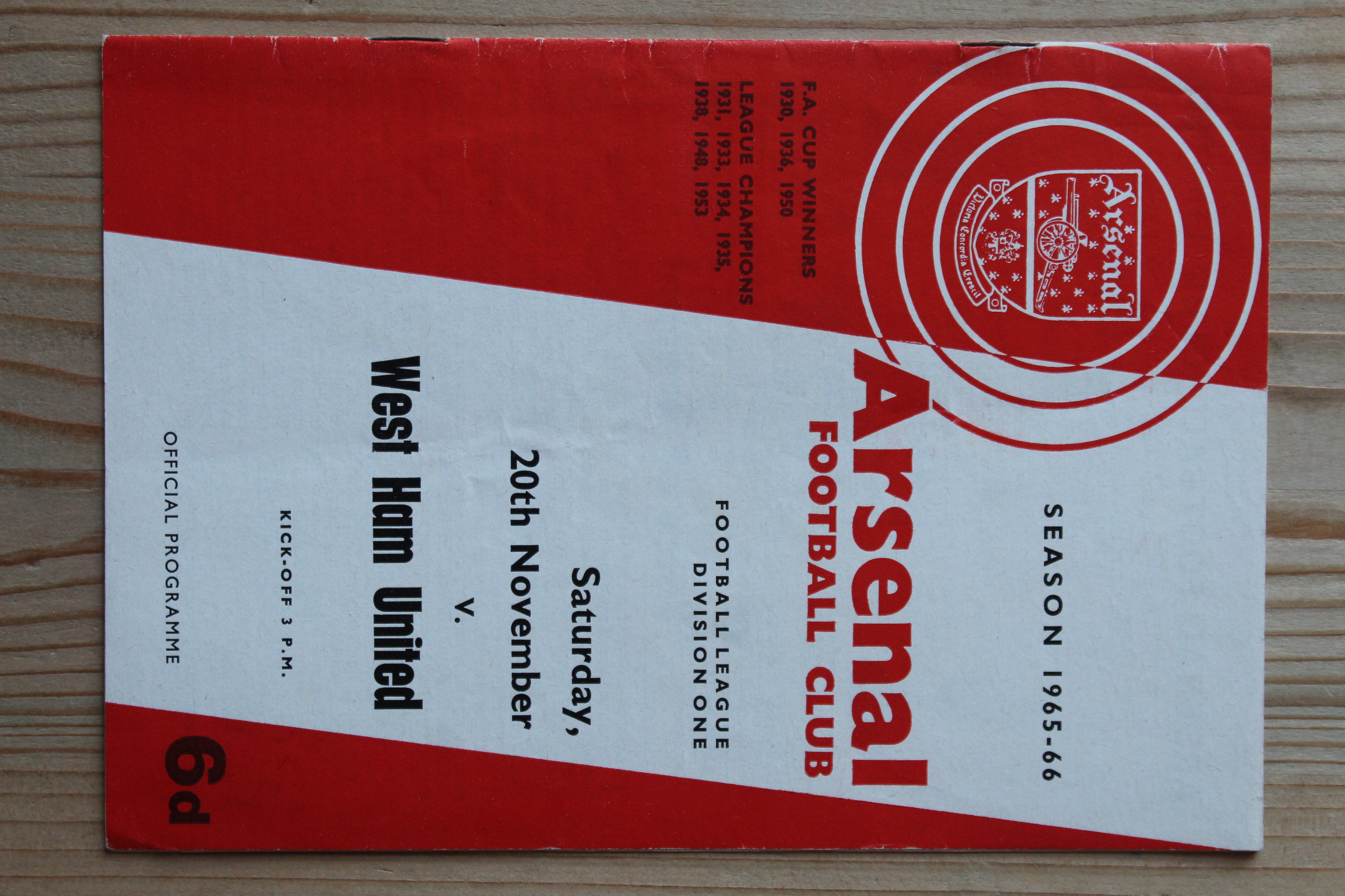 Arsenal FC v West Ham United FC