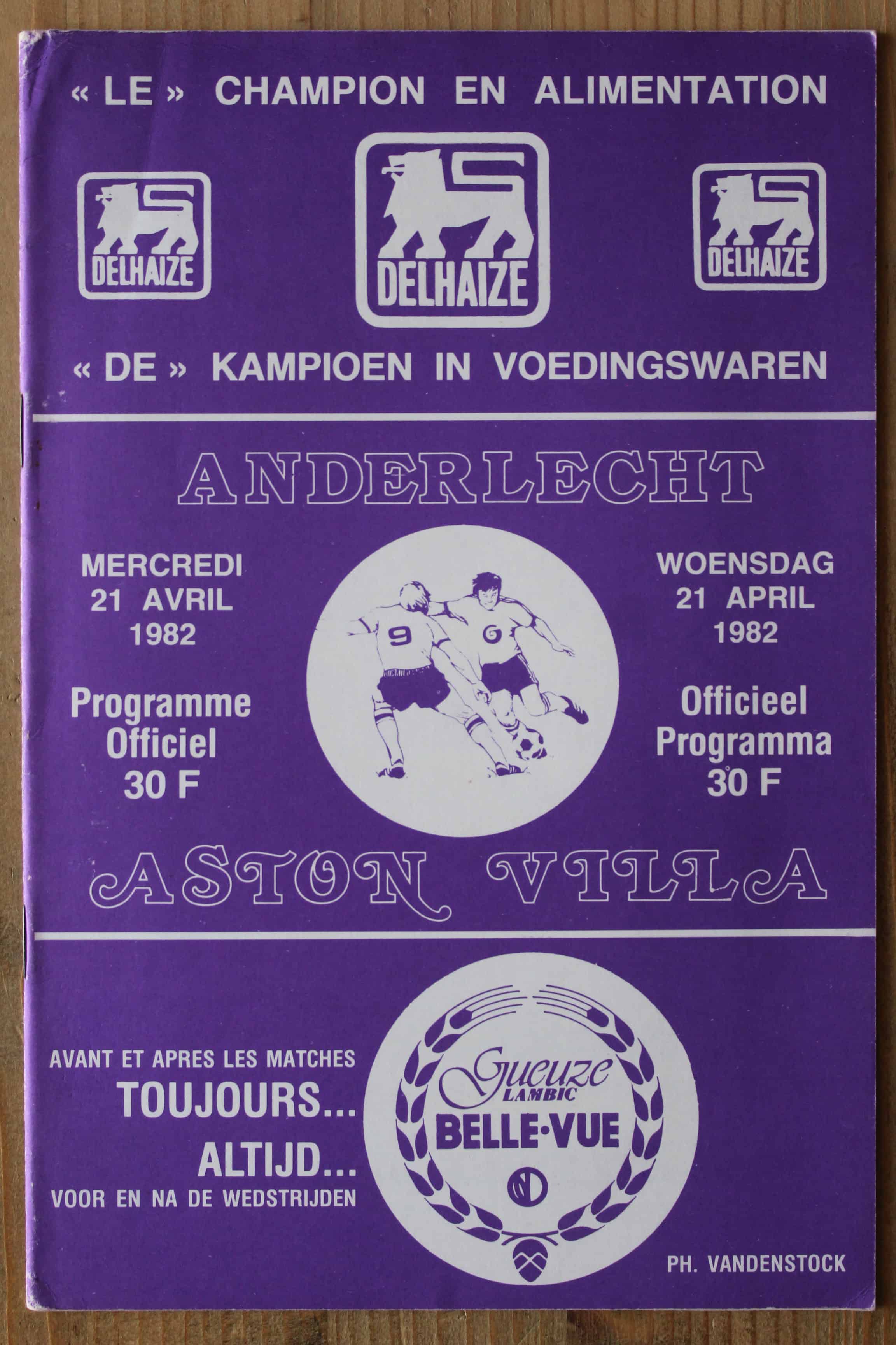 Anderlecht v Aston Villa FC