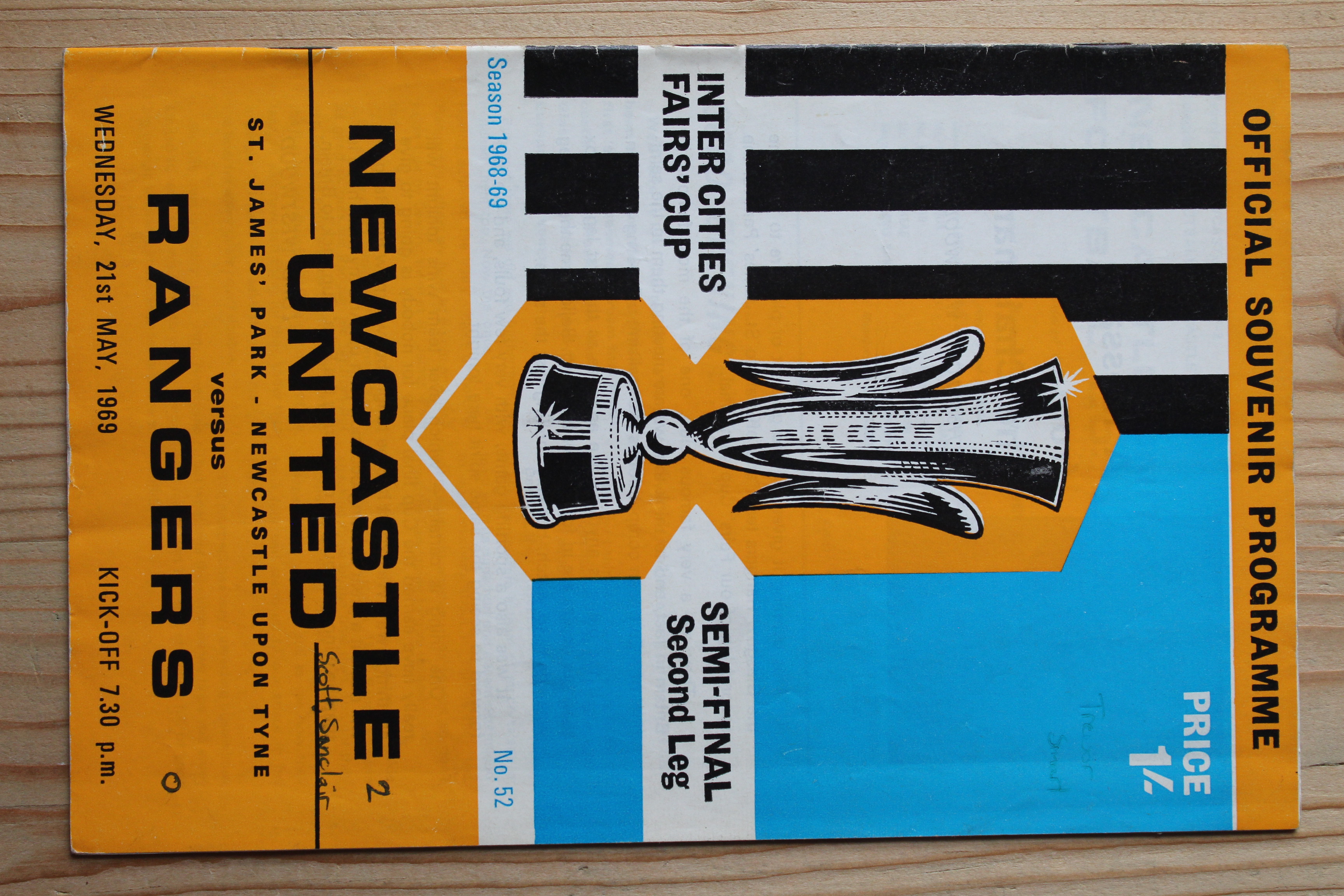 Newcastle United FC v Rangers (Glasgow) FC