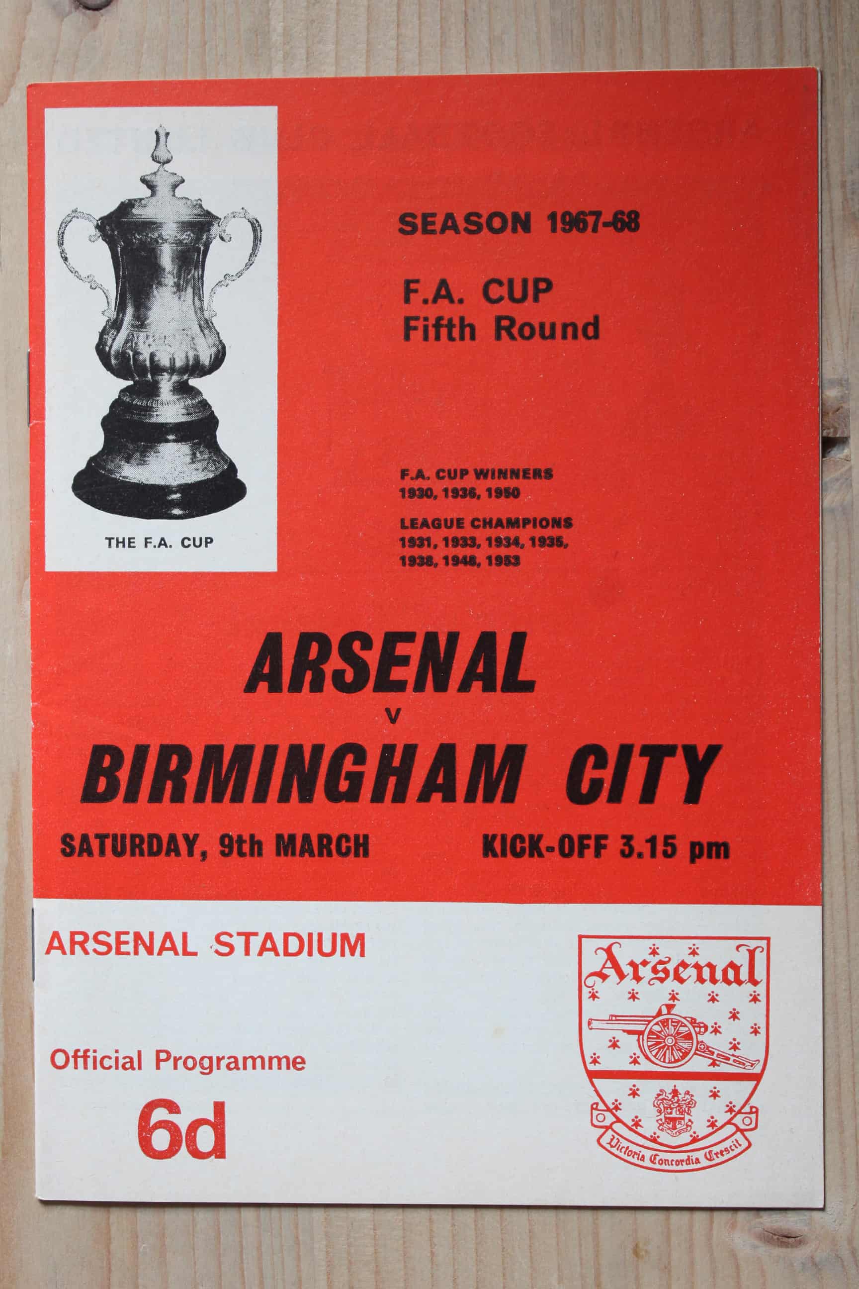 Arsenal FC v Birmingham City FC