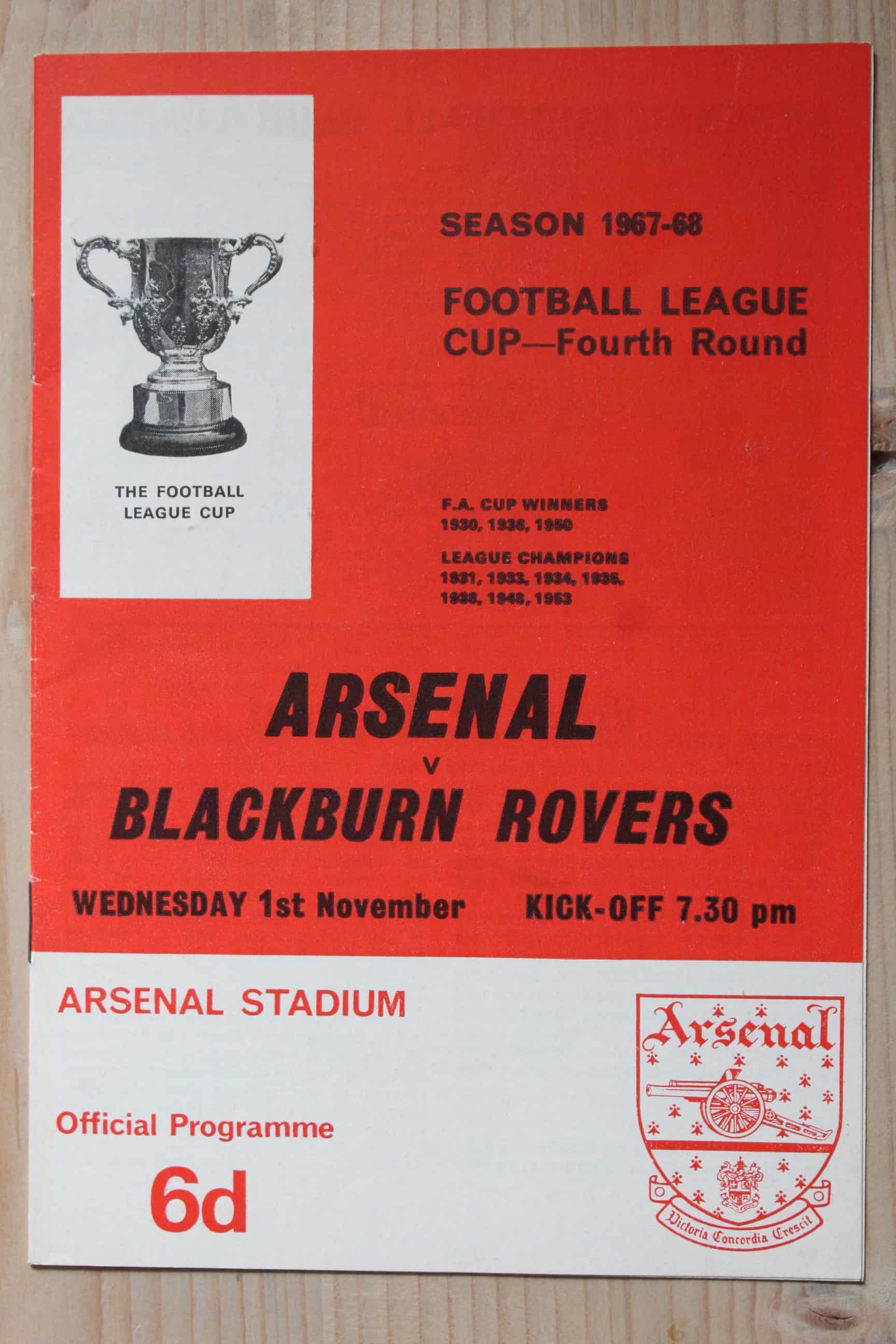 Arsenal FC v Blackburn Rovers FC