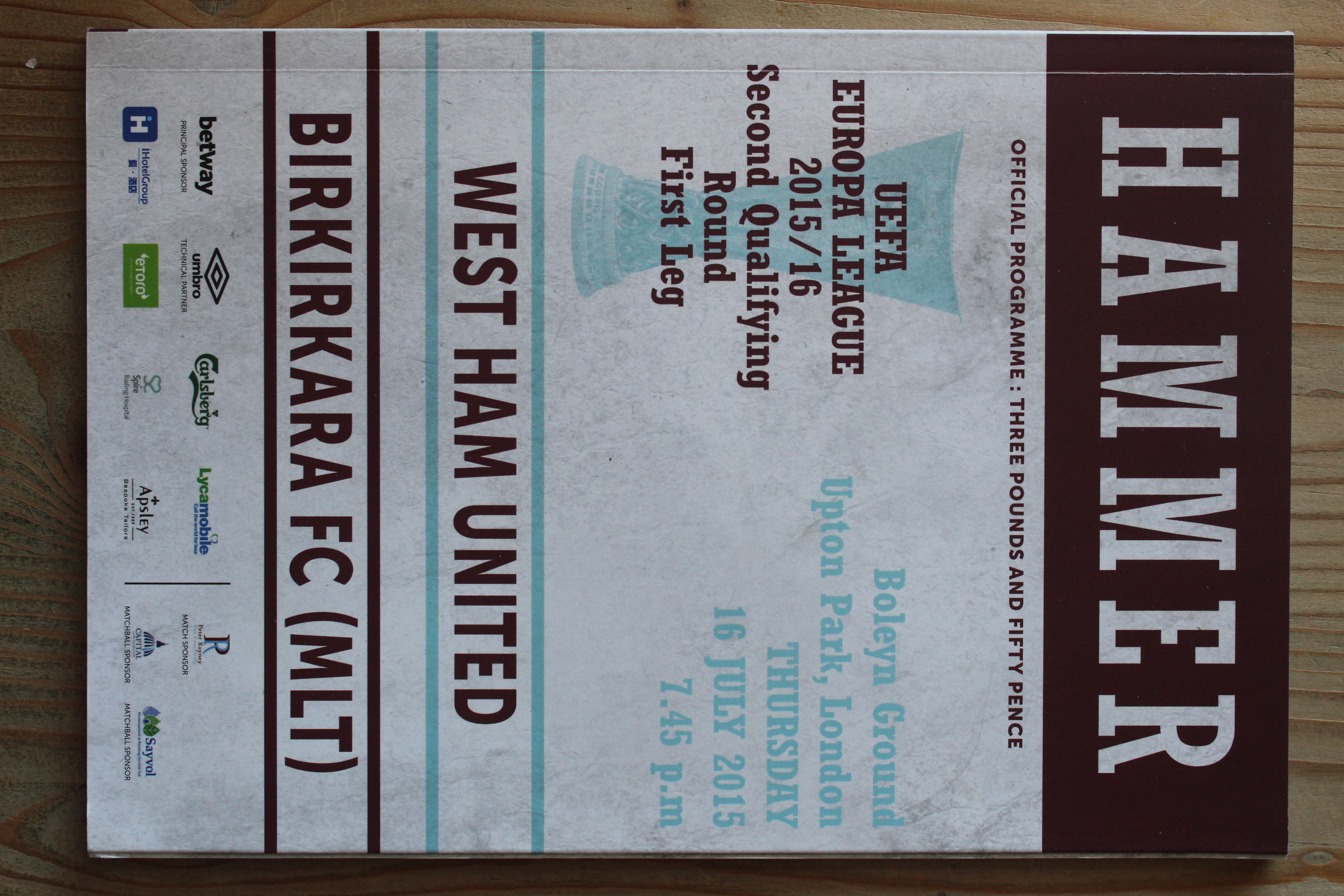 West Ham United FC v Birkirkara FC
