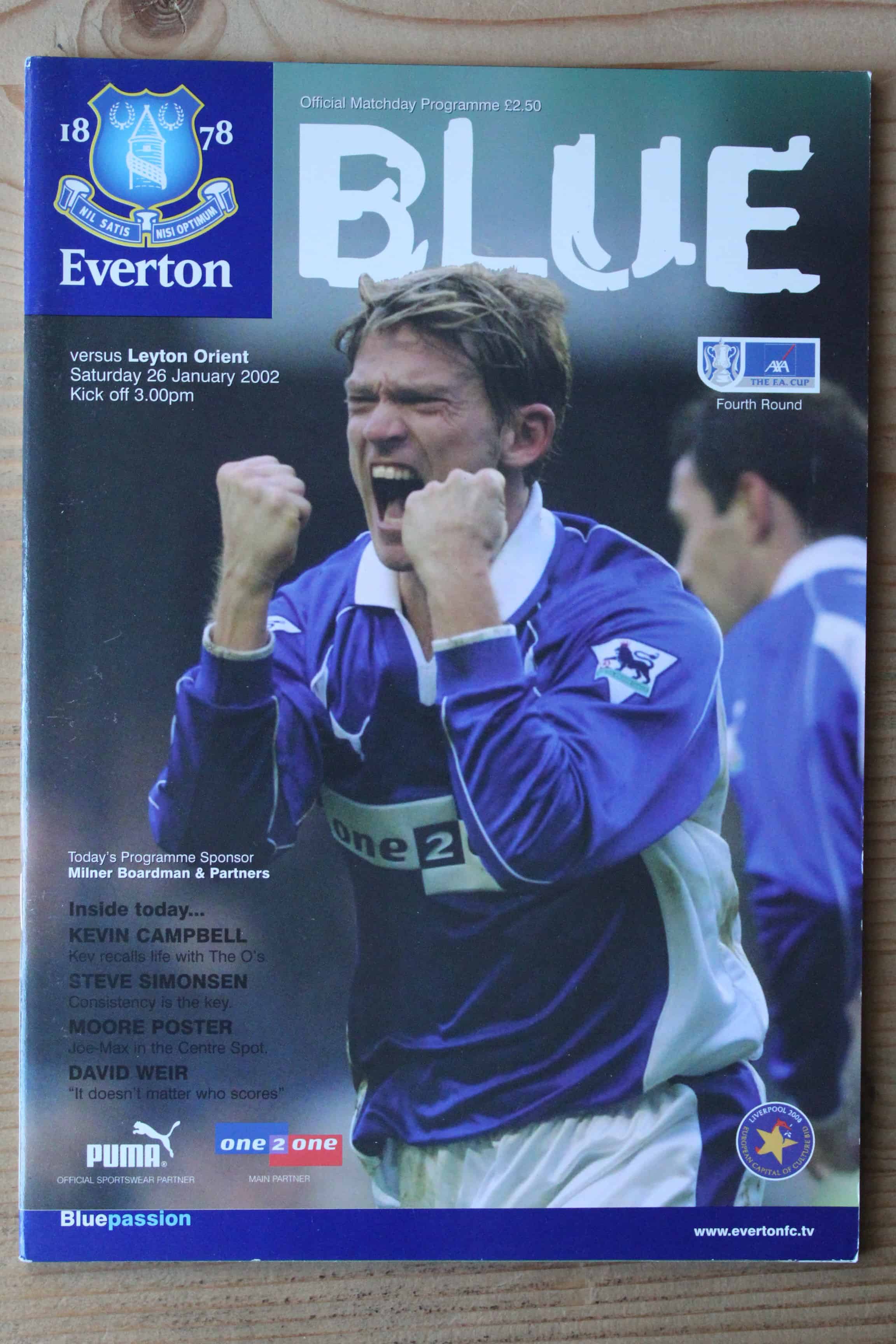Everton FC v Leyton Orient FC
