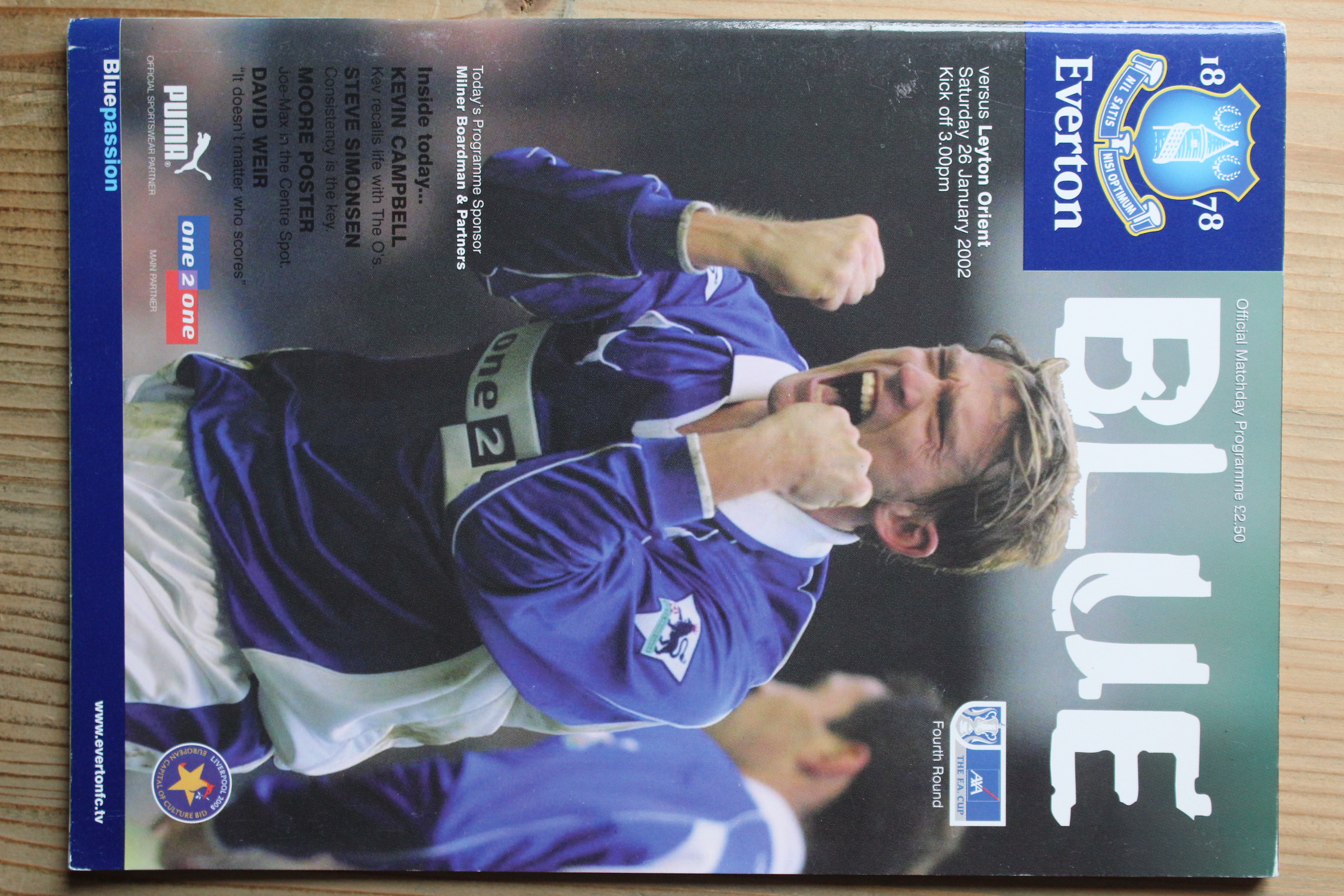 Everton FC v Leyton Orient FC