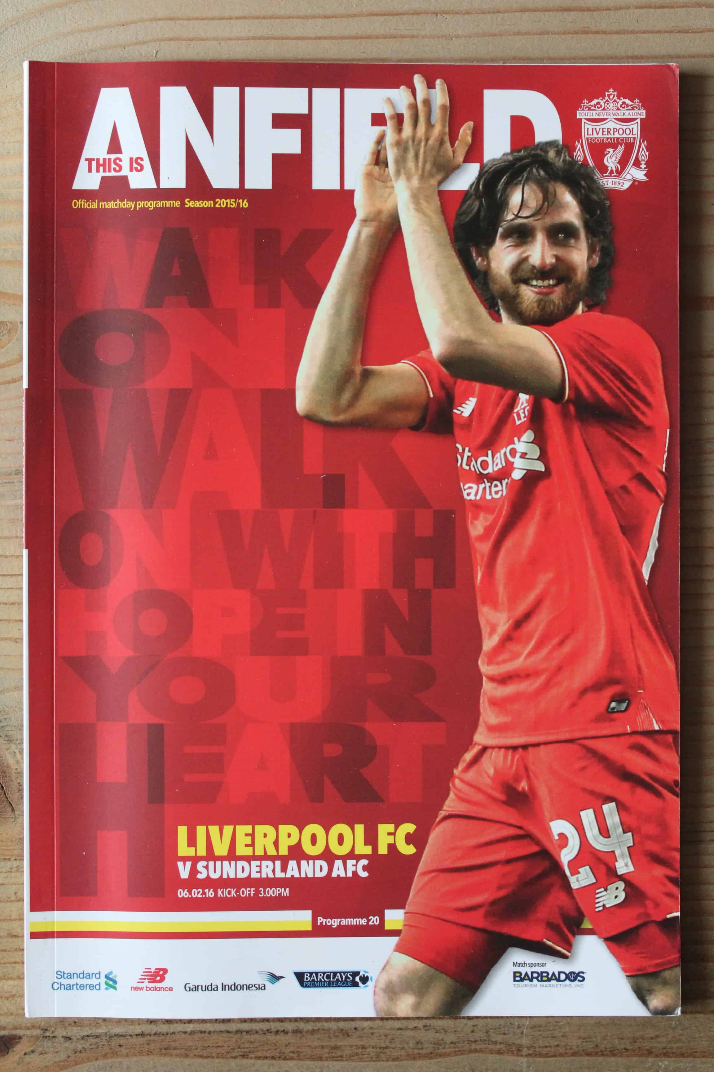 Liverpool FC v Sunderland FC