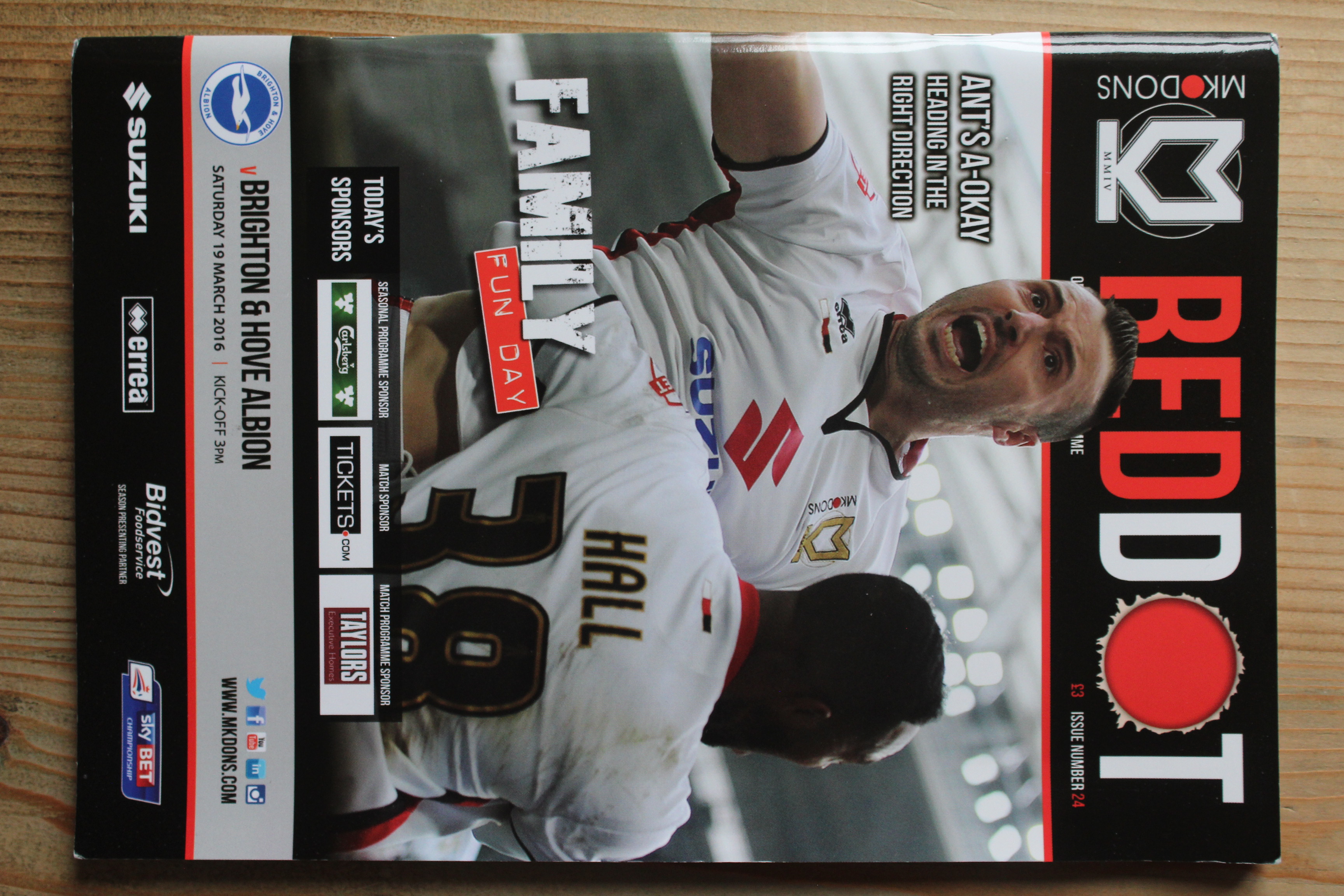 MK Dons (Milton Keynes Dons) v Brighton & Hove Albion FC