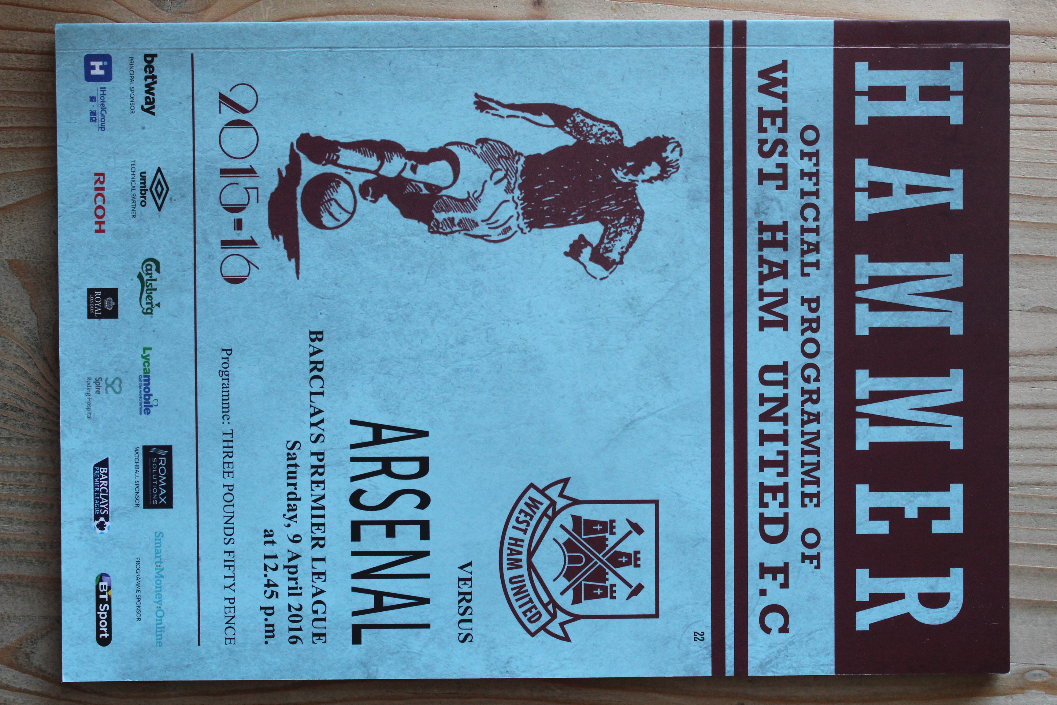 West Ham United FC v Arsenal FC
