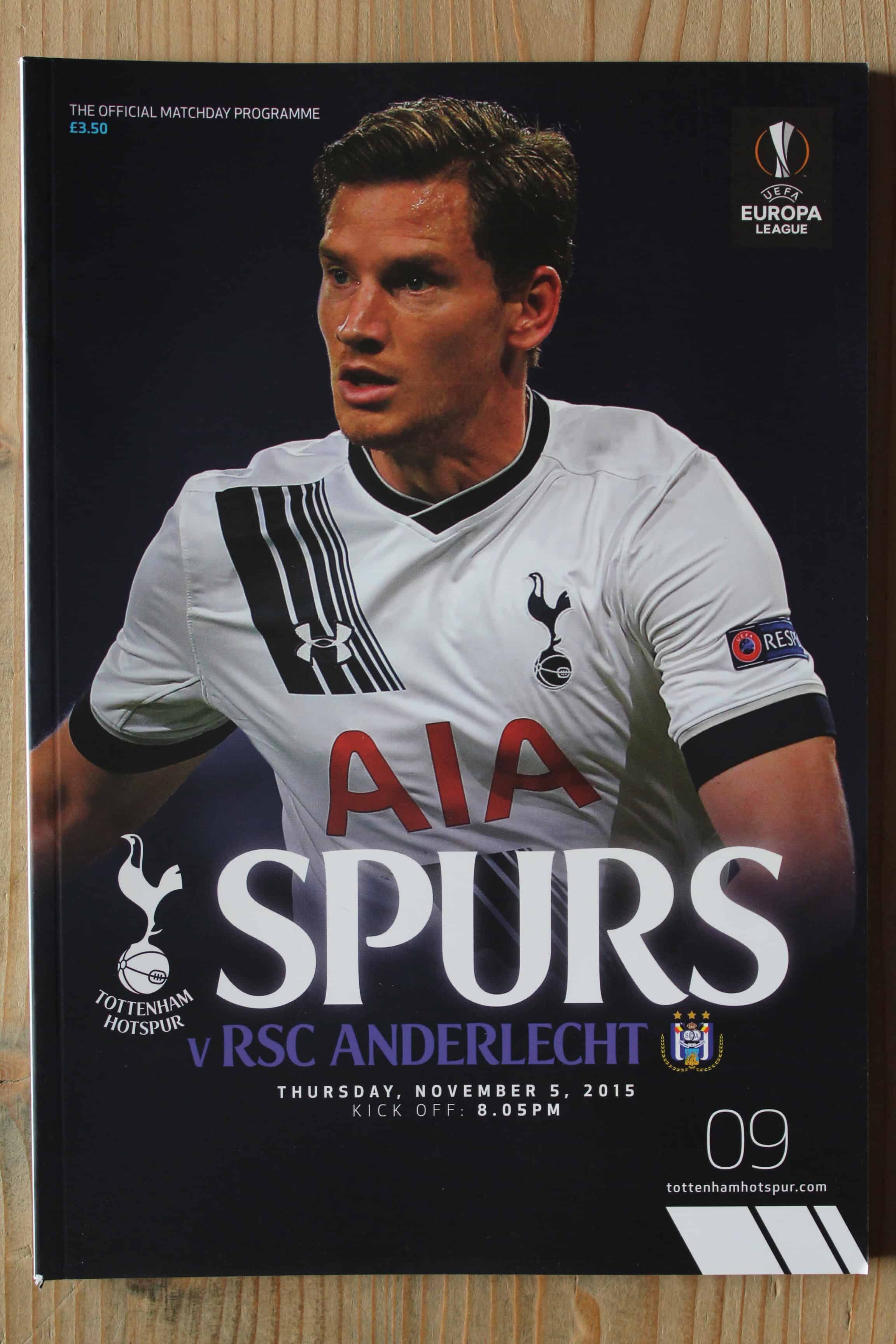 Tottenham Hotspur FC v Anderlecht