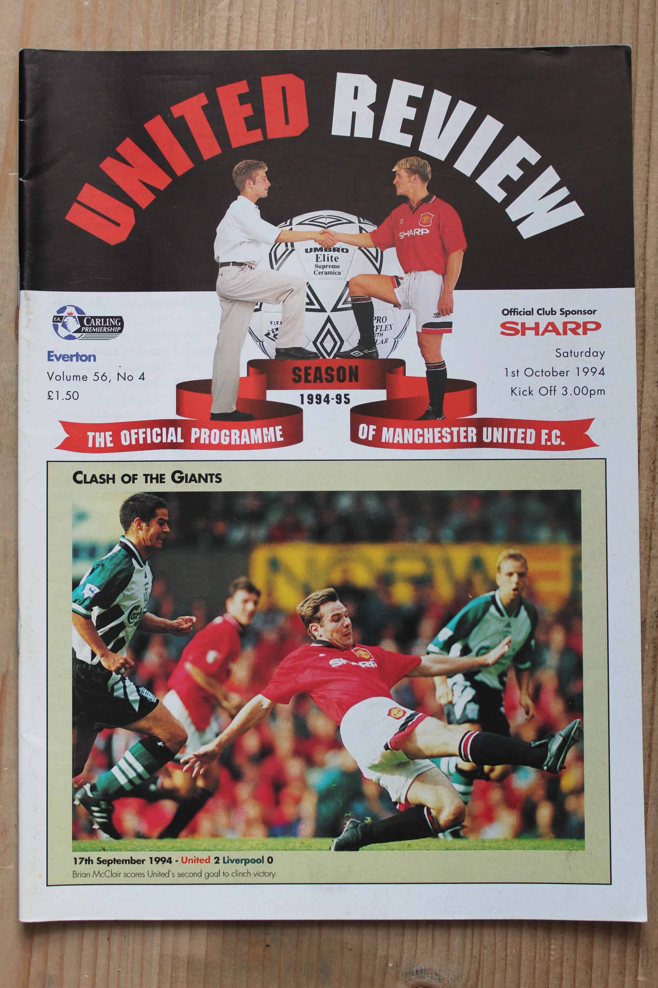 Manchester United FC v Everton FC