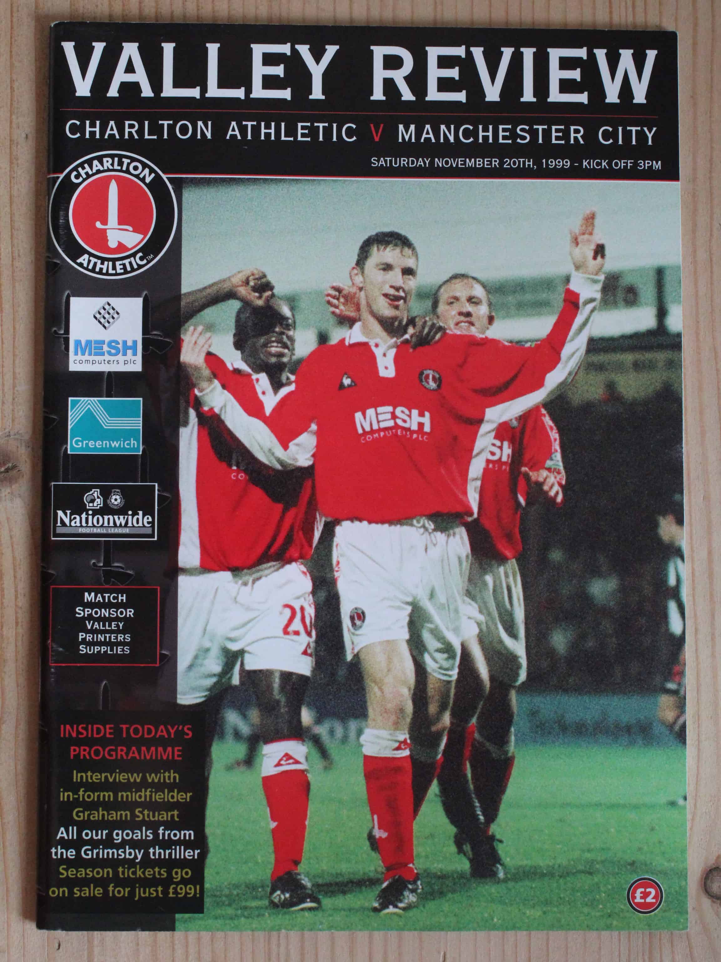 Charlton Athletic FC v Manchester City FC