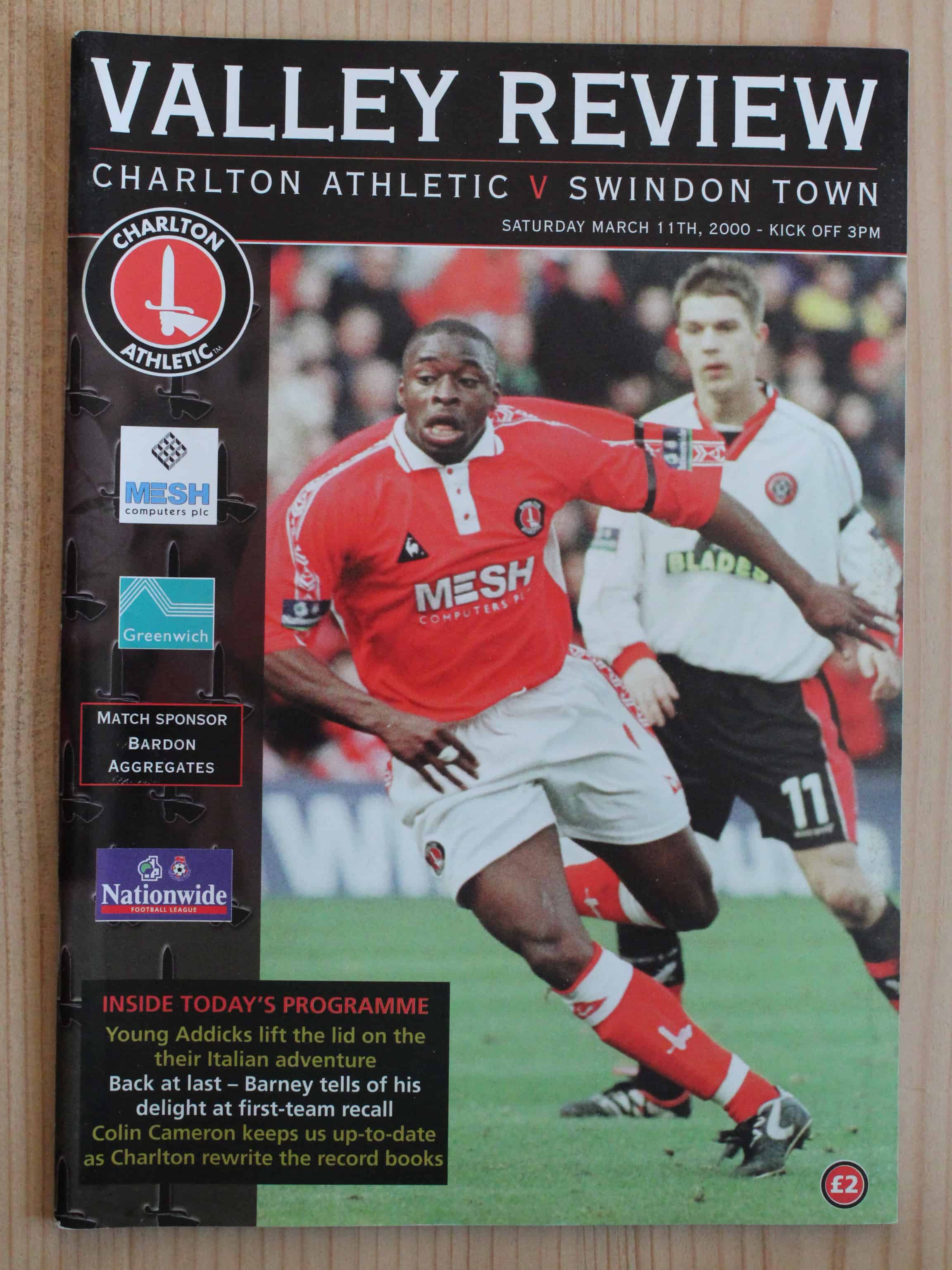 Charlton Athletic FC v Swindon Town FC