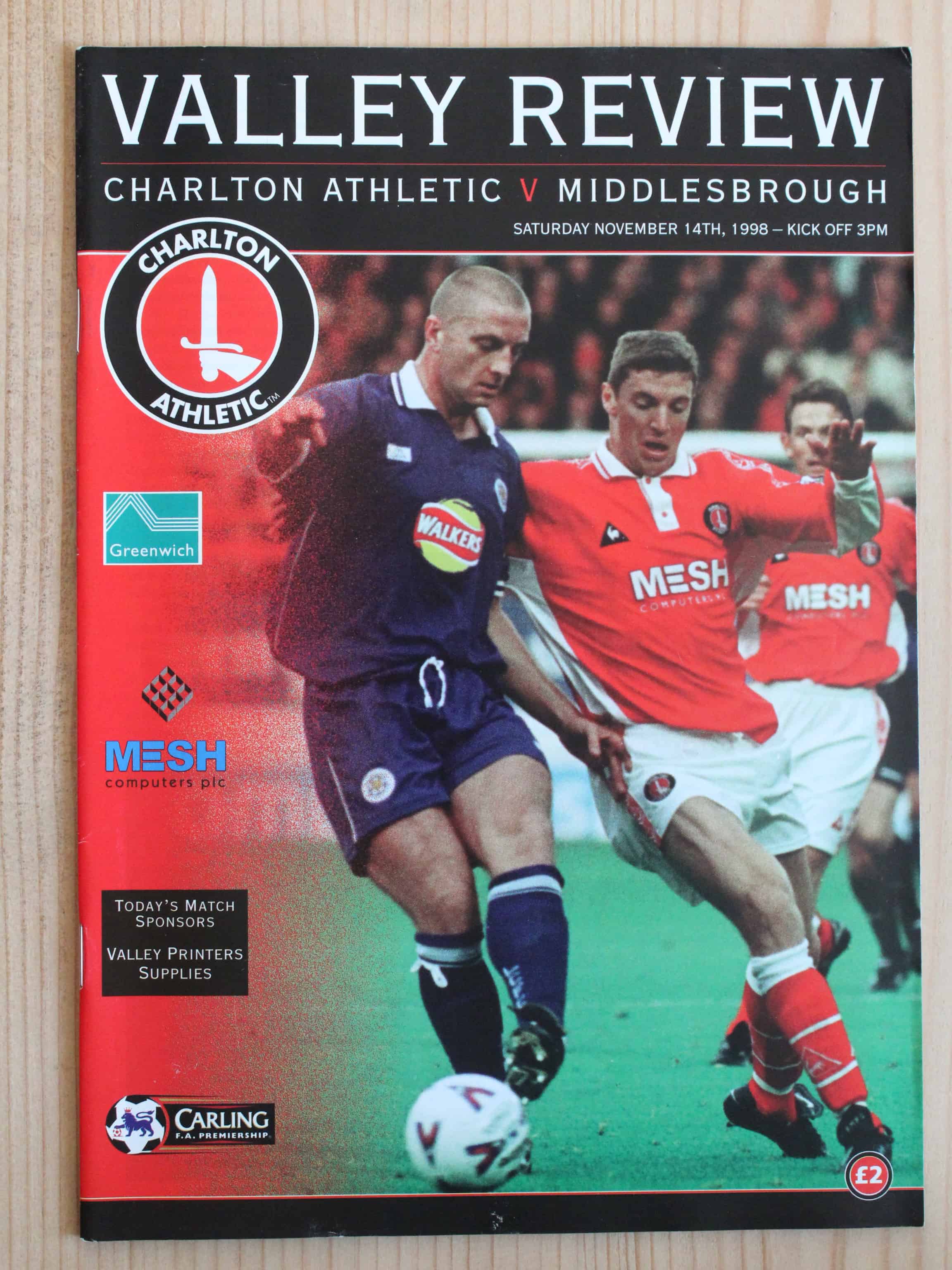 Charlton Athletic FC v Middlesbrough FC