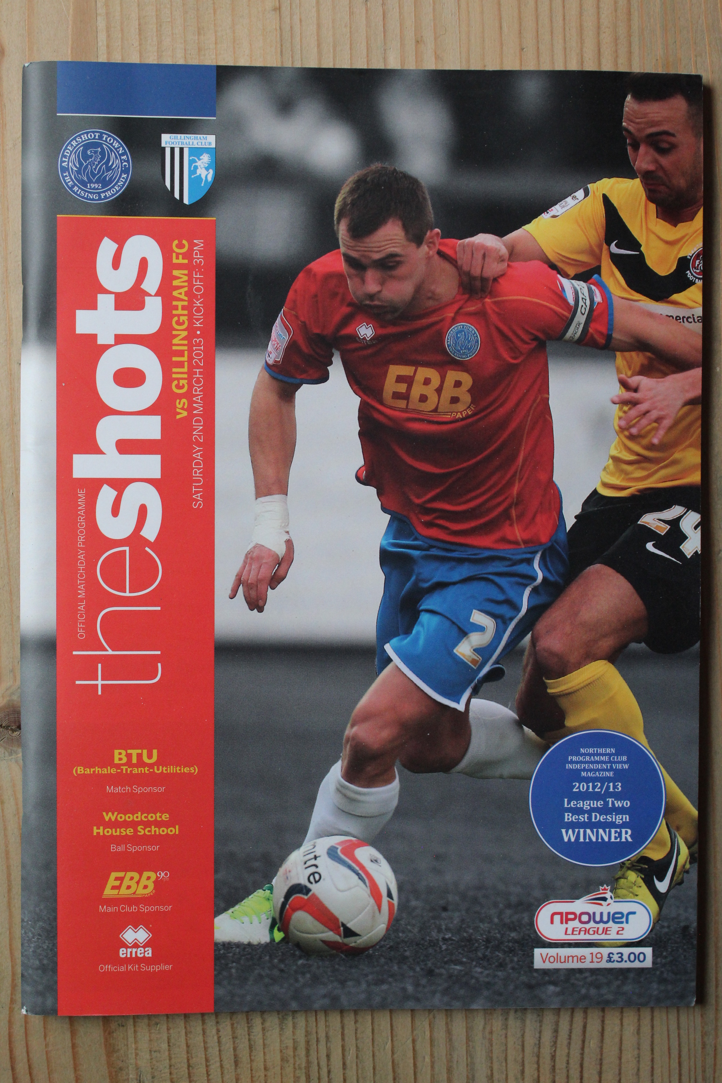 Aldershot Town F.C v Gillingham FC