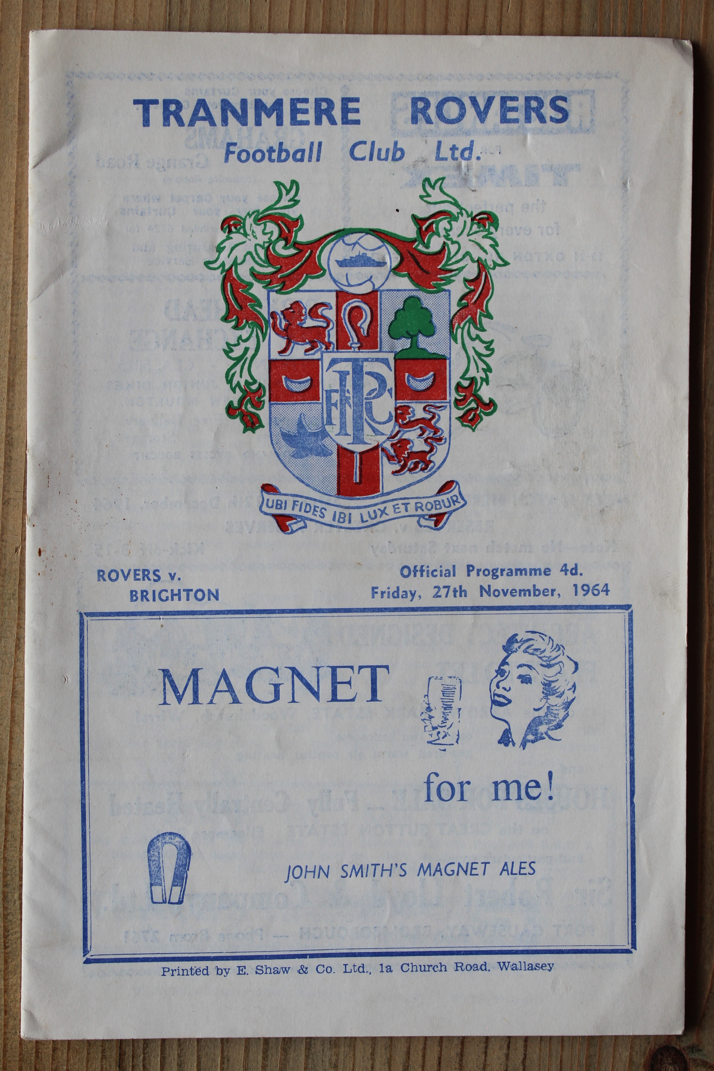 Tranmere Rovers FC v Brighton & Hove Albion FC