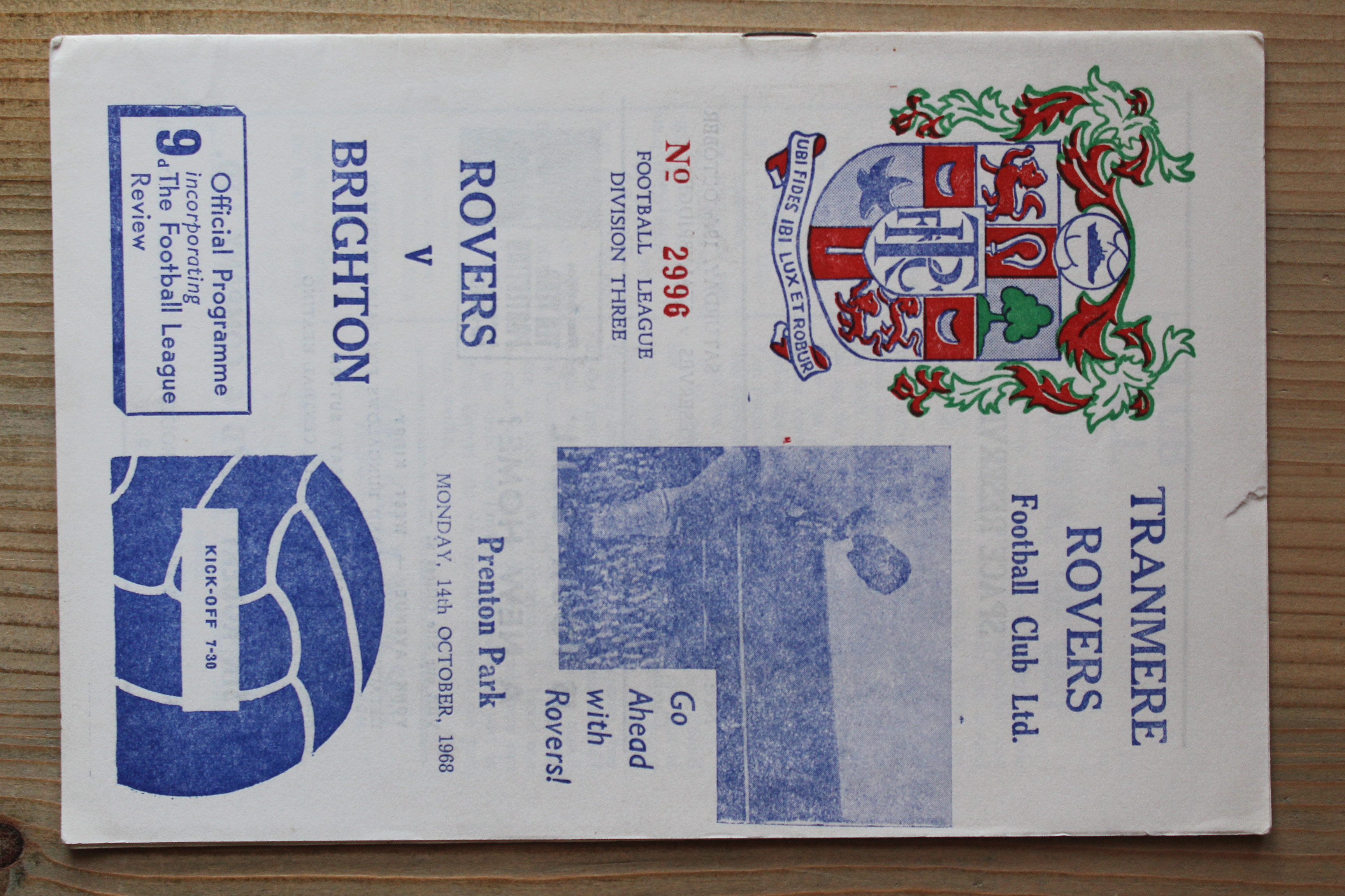 Tranmere Rovers FC v Brighton & Hove Albion FC