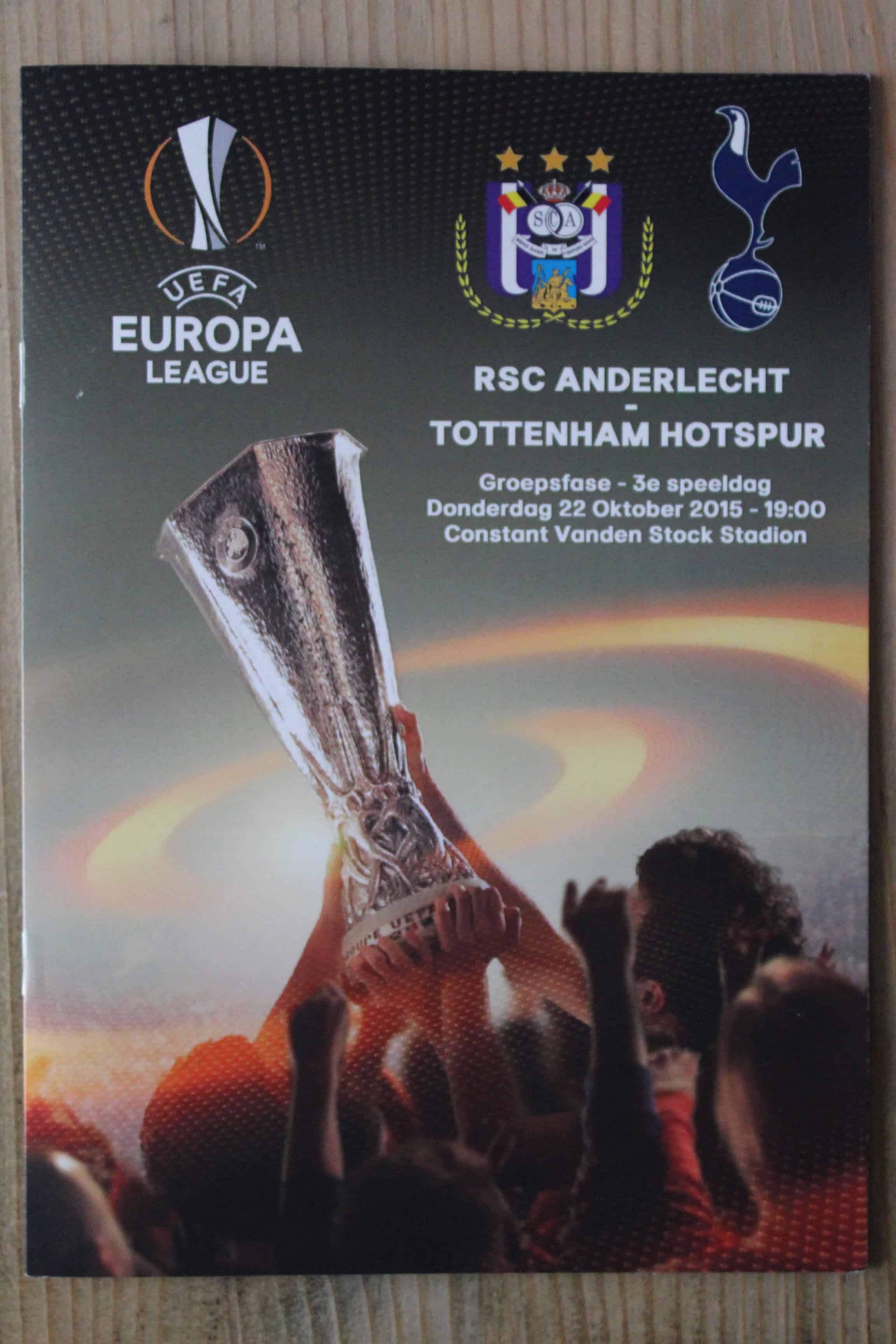 Anderlecht v Tottenham Hotspur FC