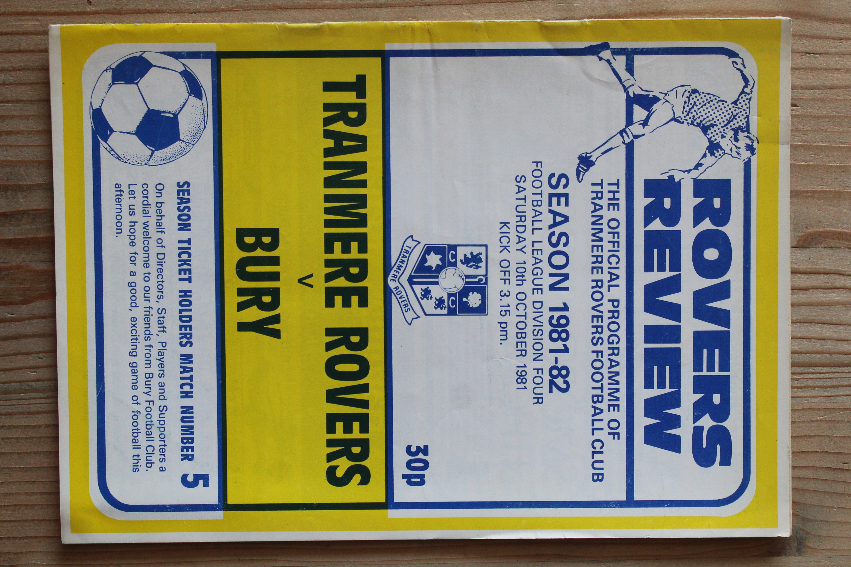 Tranmere Rovers FC v Bury FC