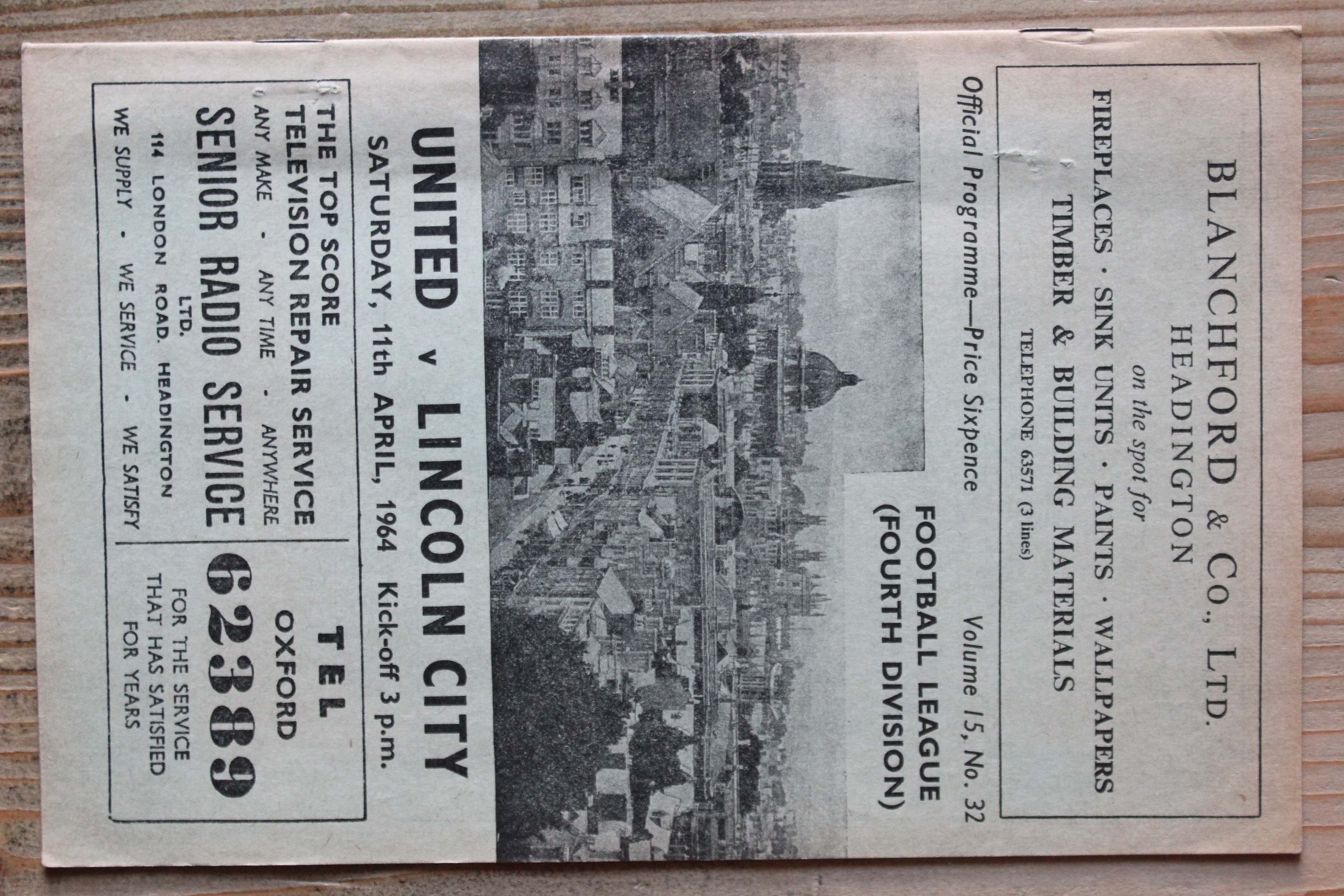 Oxford United FC v Lincoln City FC