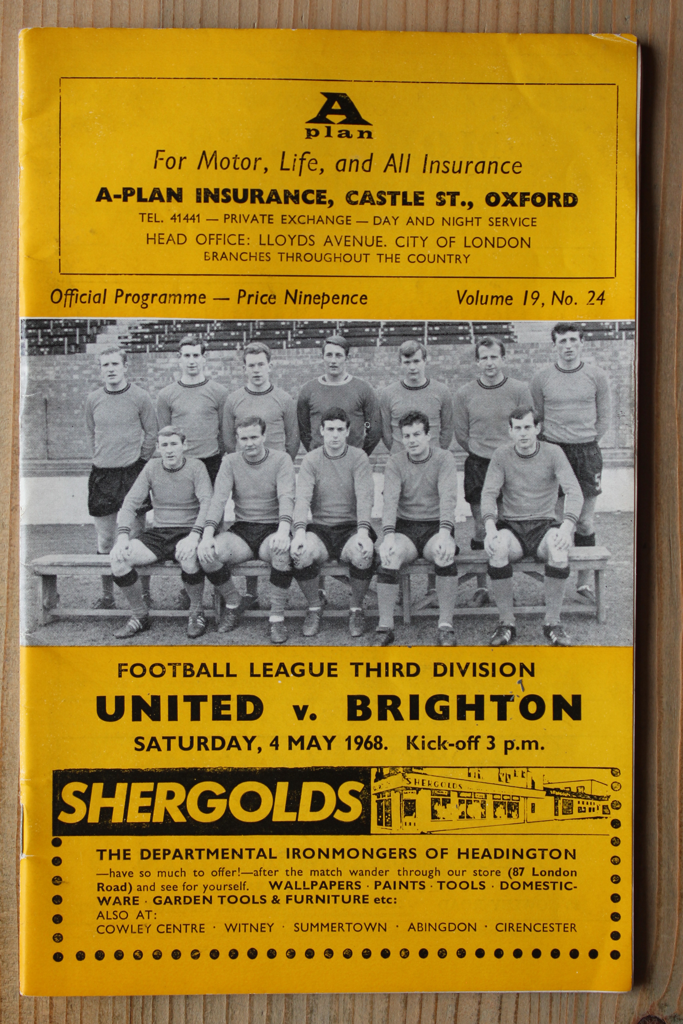 Oxford United FC v Brighton & Hove Albion FC