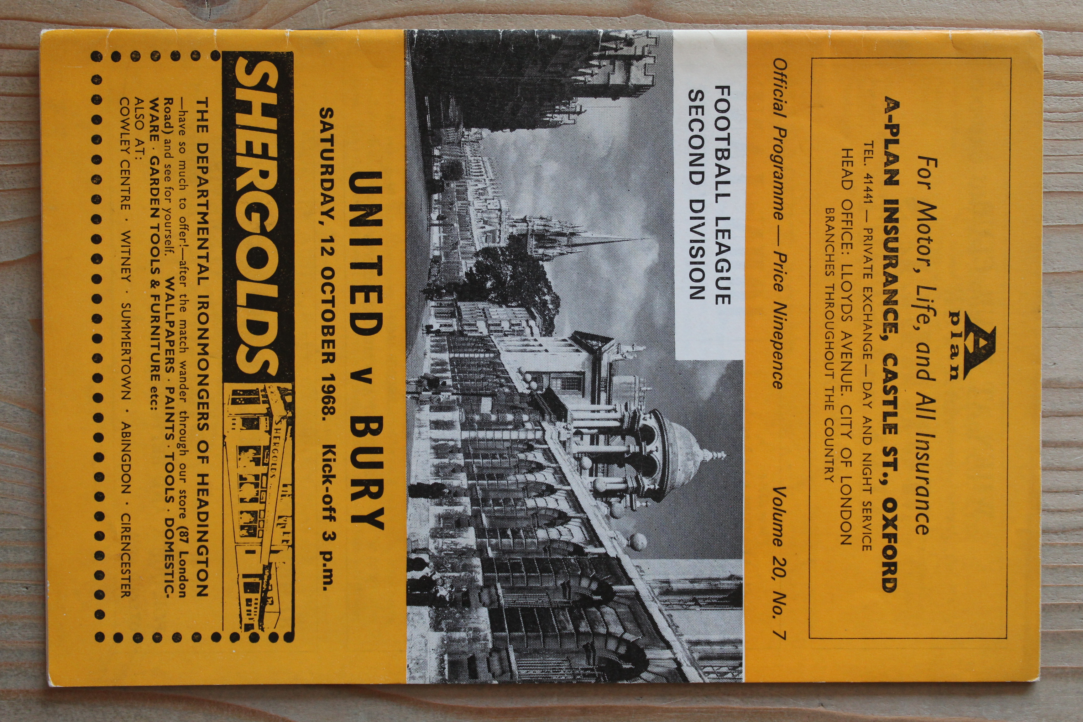 Oxford United FC v Bury FC