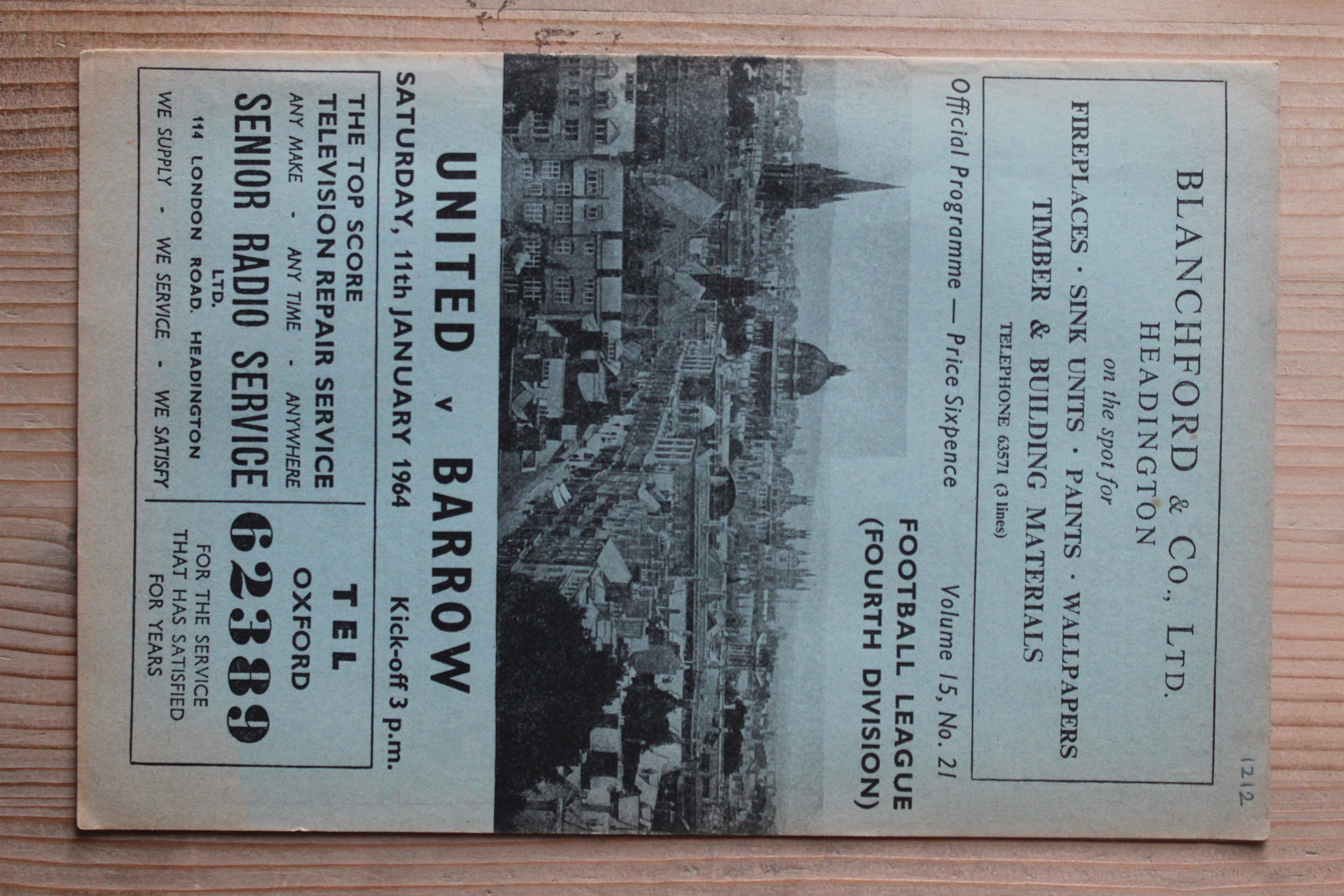 Oxford United FC v Barrow