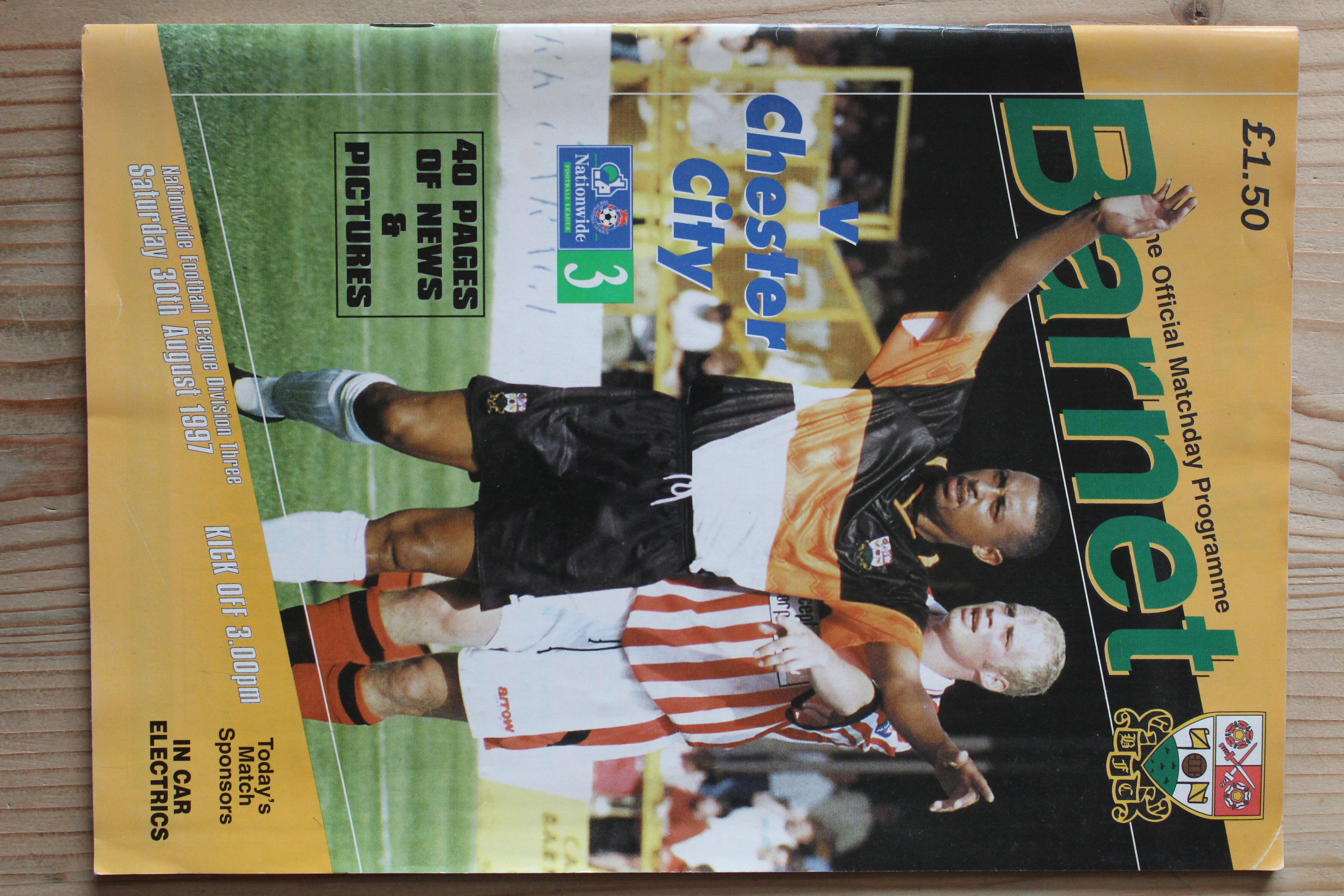 Barnet FC v Chester City FC