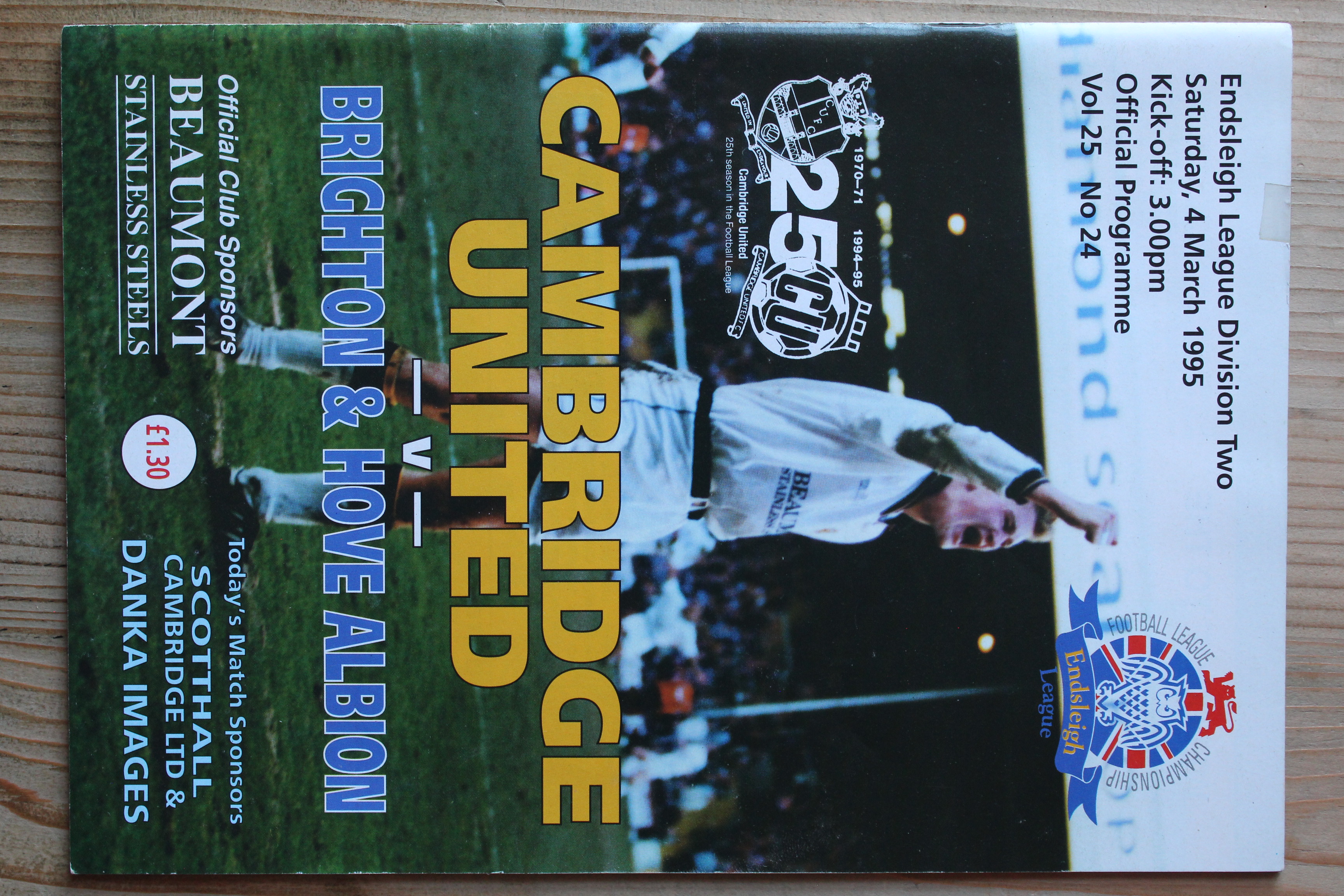Cambridge United FC v Brighton & Hove Albion FC