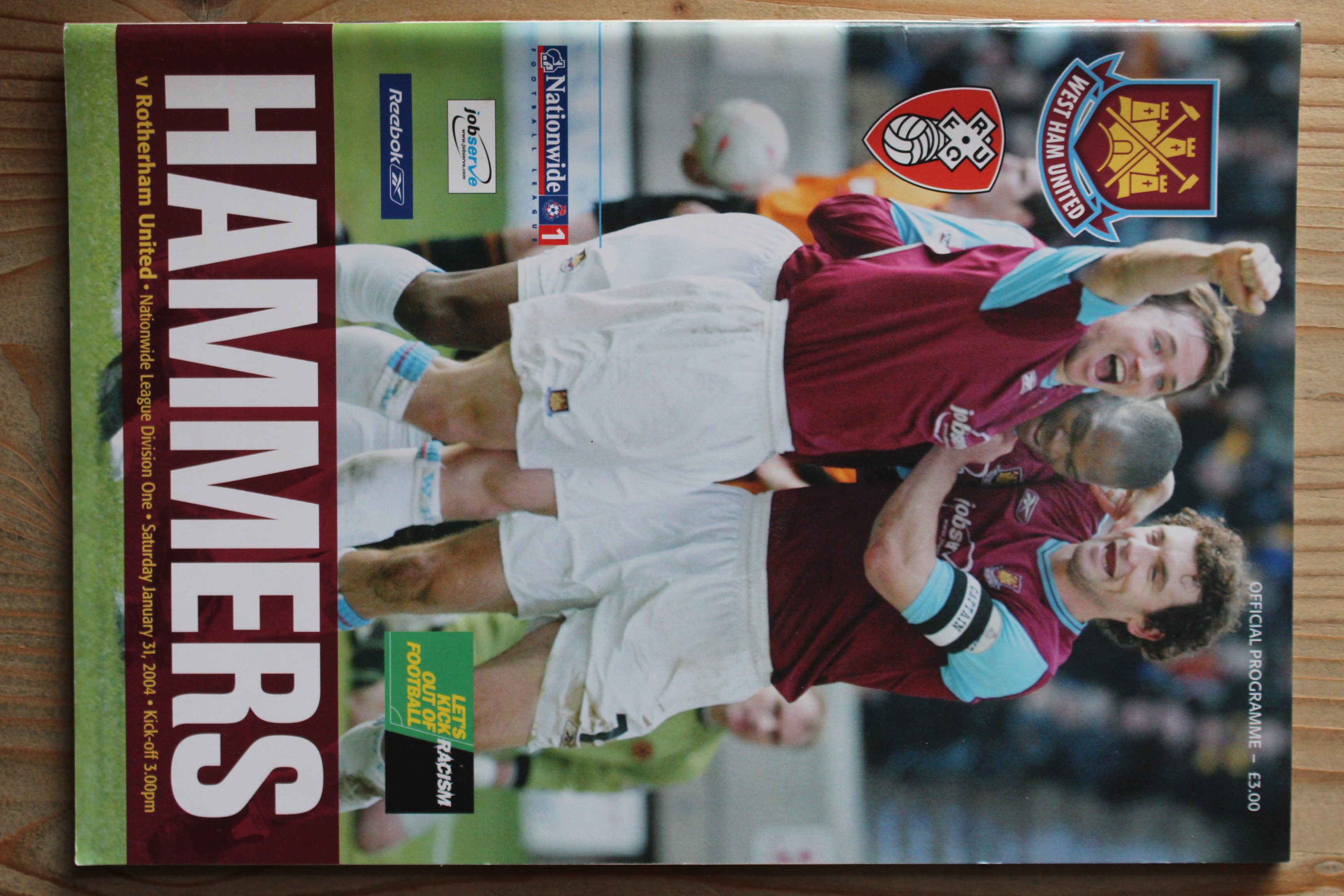 West Ham United FC v Rotherham United FC