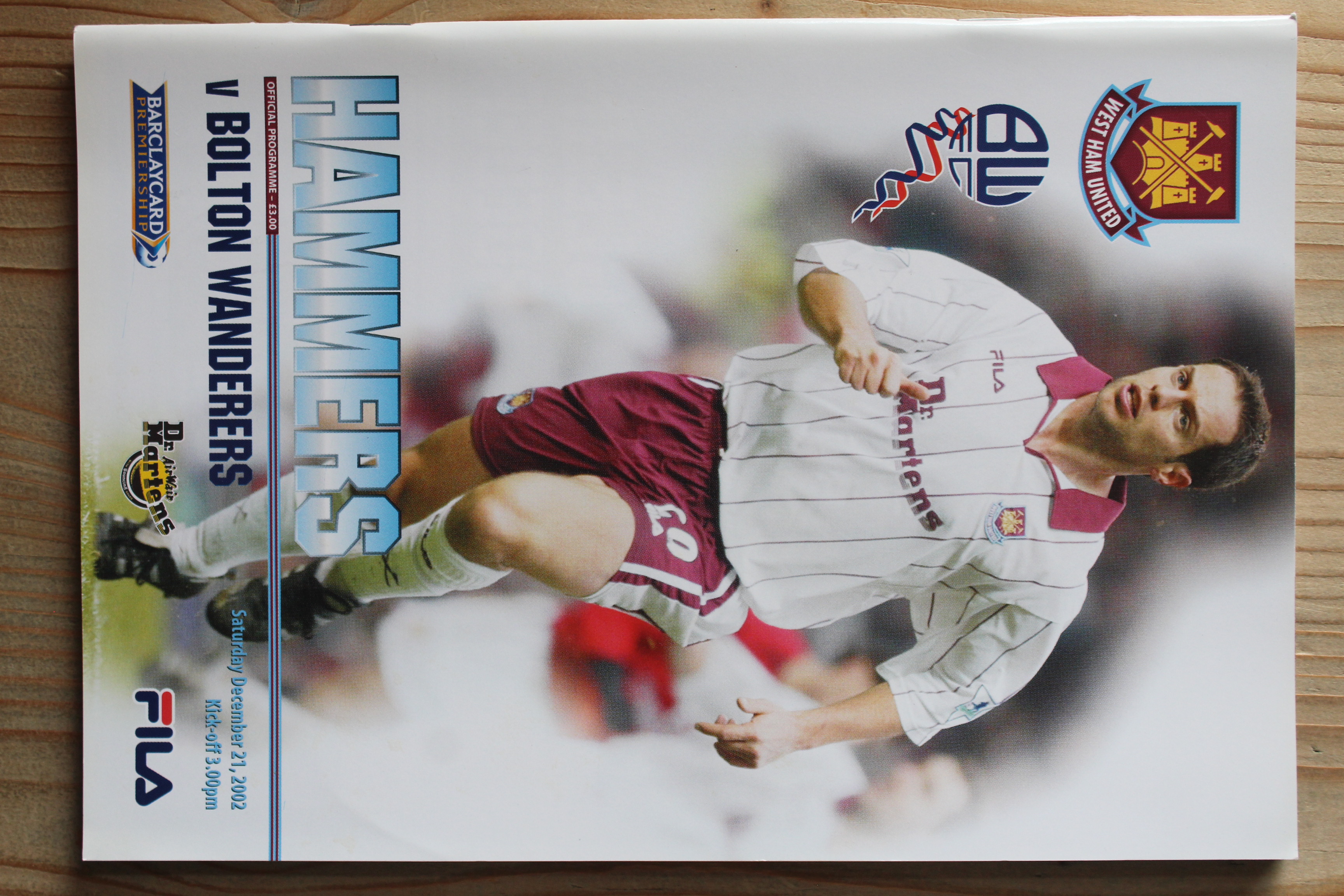 West Ham United FC v Bolton Wanderers FC
