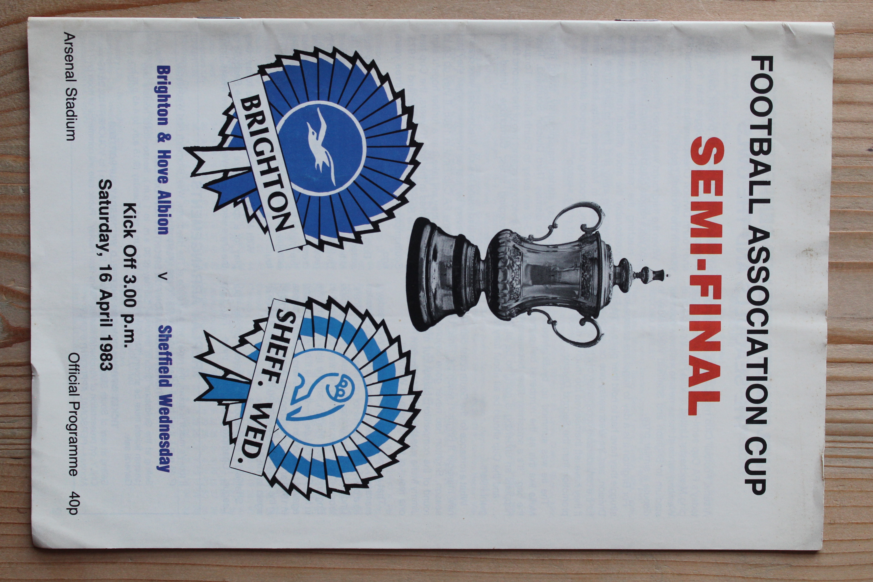 Brighton & Hove Albion FC v Sheffield Wednesday FC 