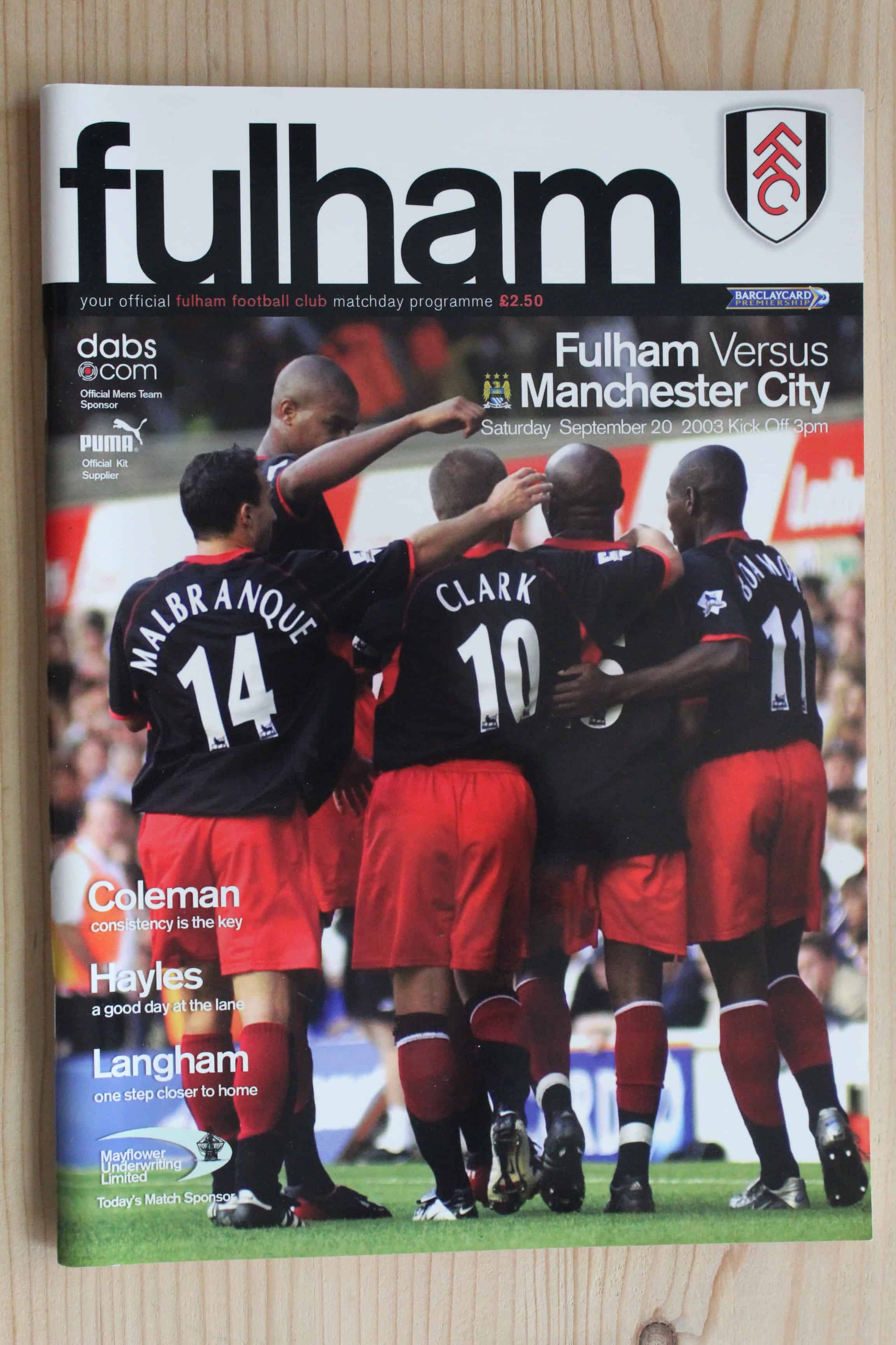 Fulham FC v Manchester City FC