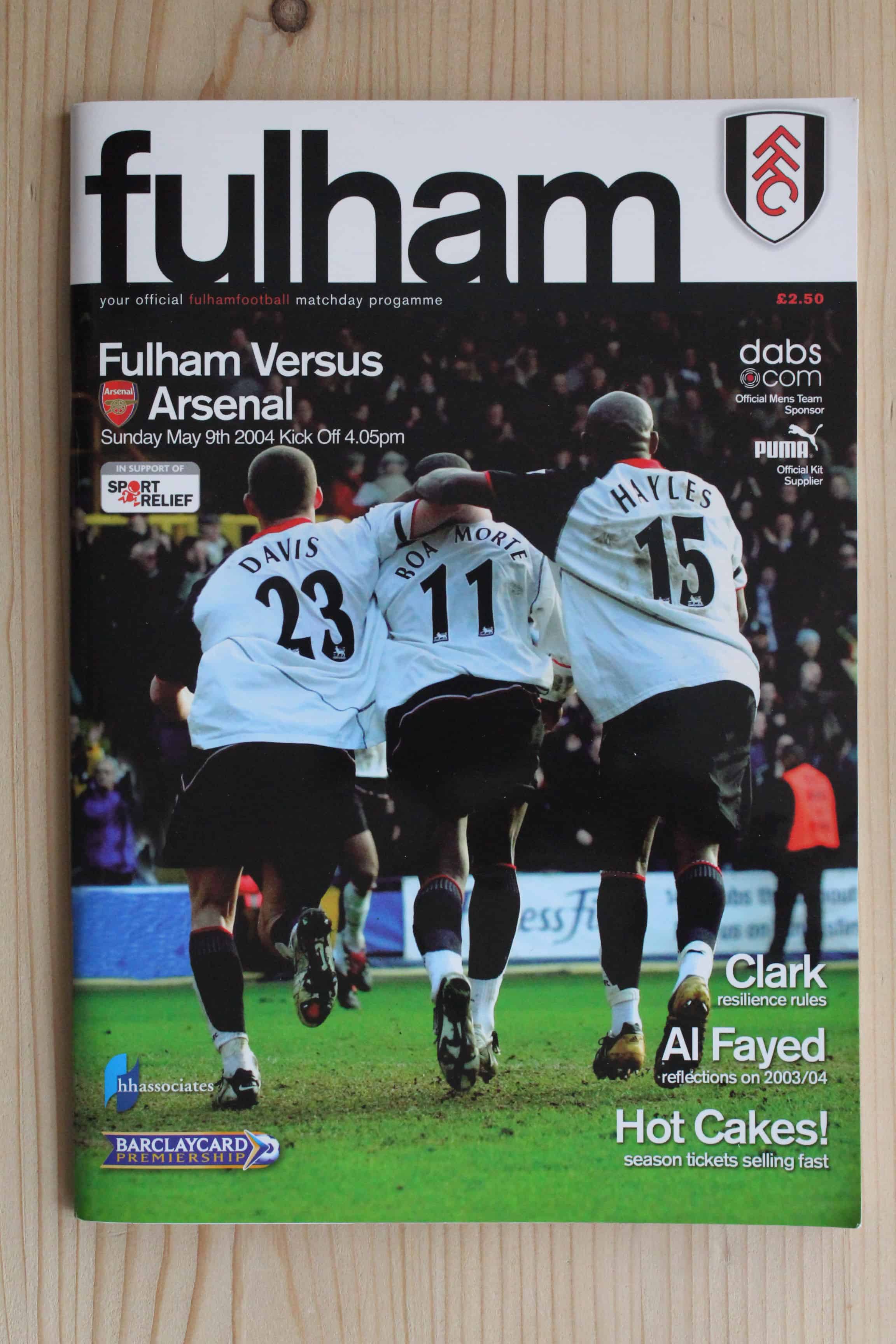 Fulham FC v Arsenal FC