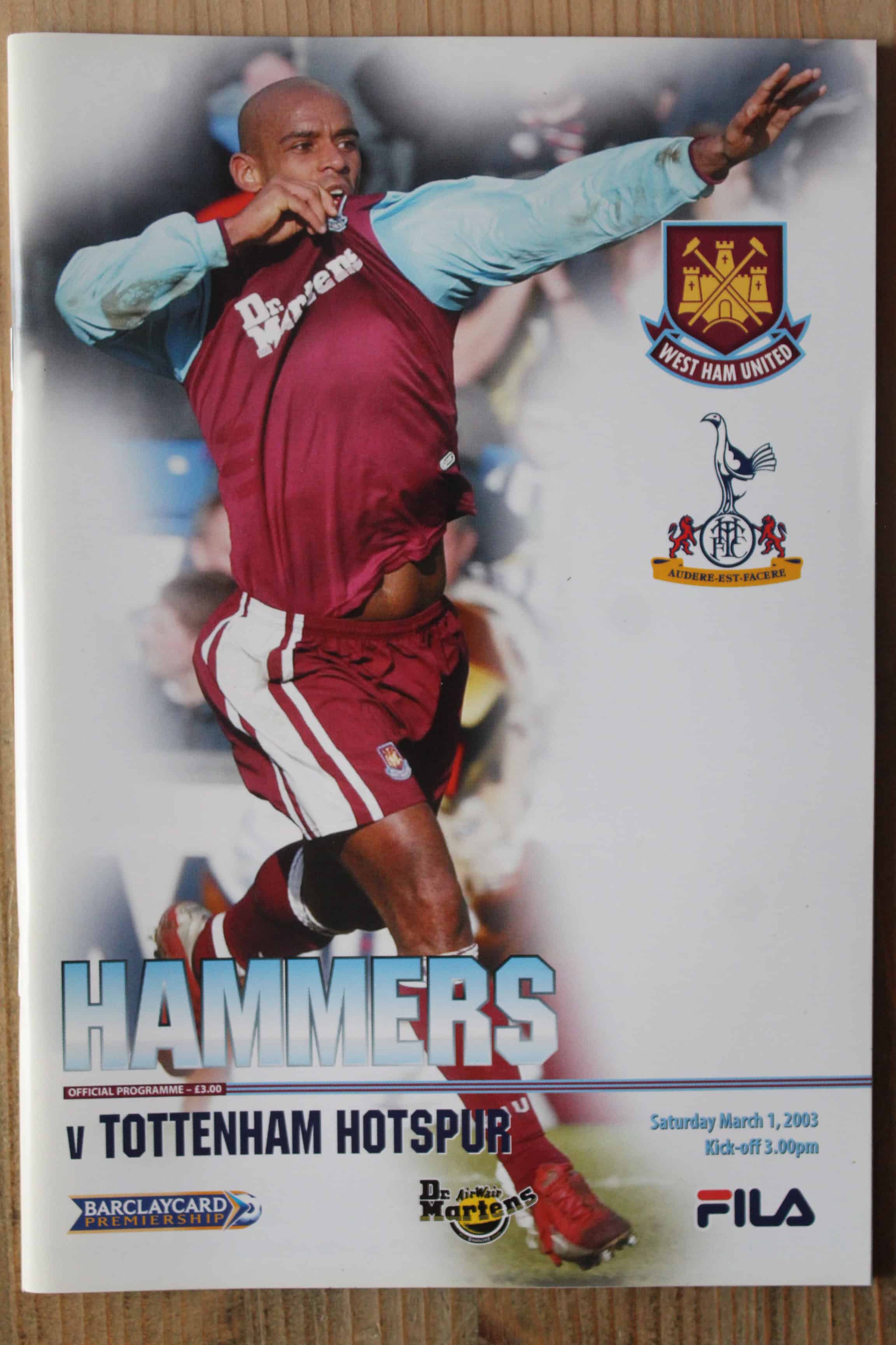 West Ham United FC v Tottenham Hotspur FC