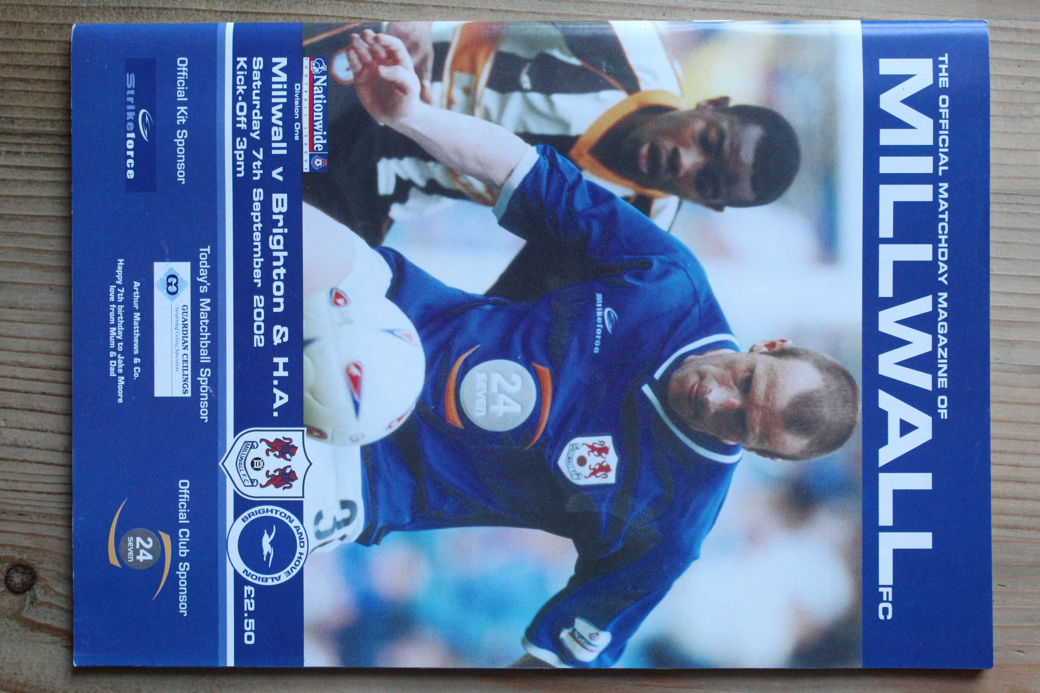 Millwall FC v Brighton & Hove Albion FC