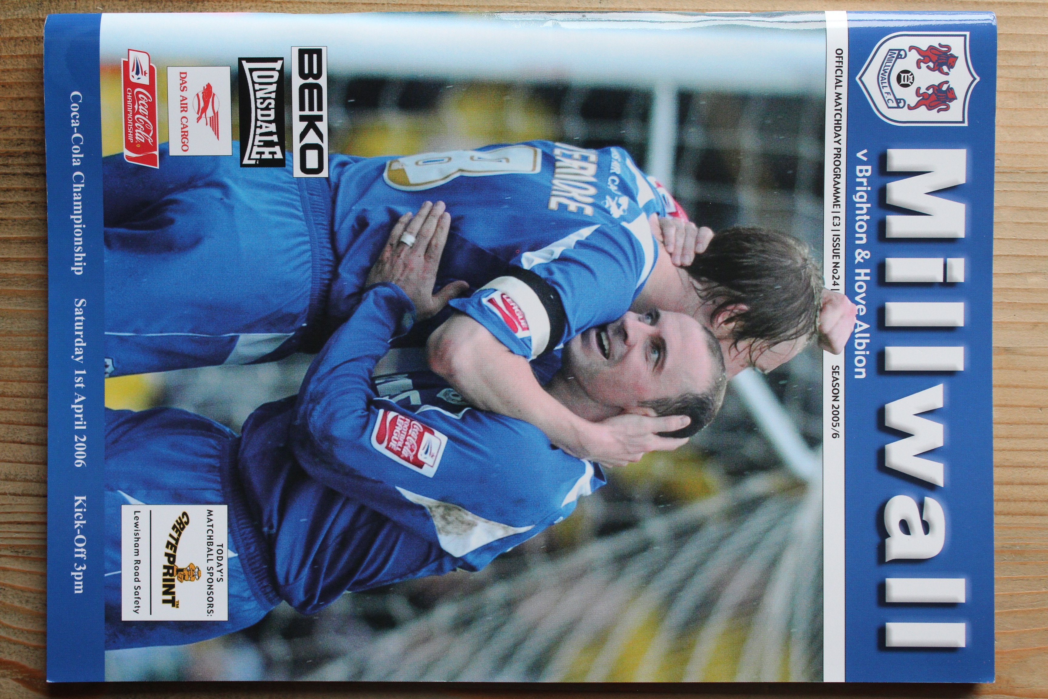 Millwall FC v Brighton & Hove Albion FC