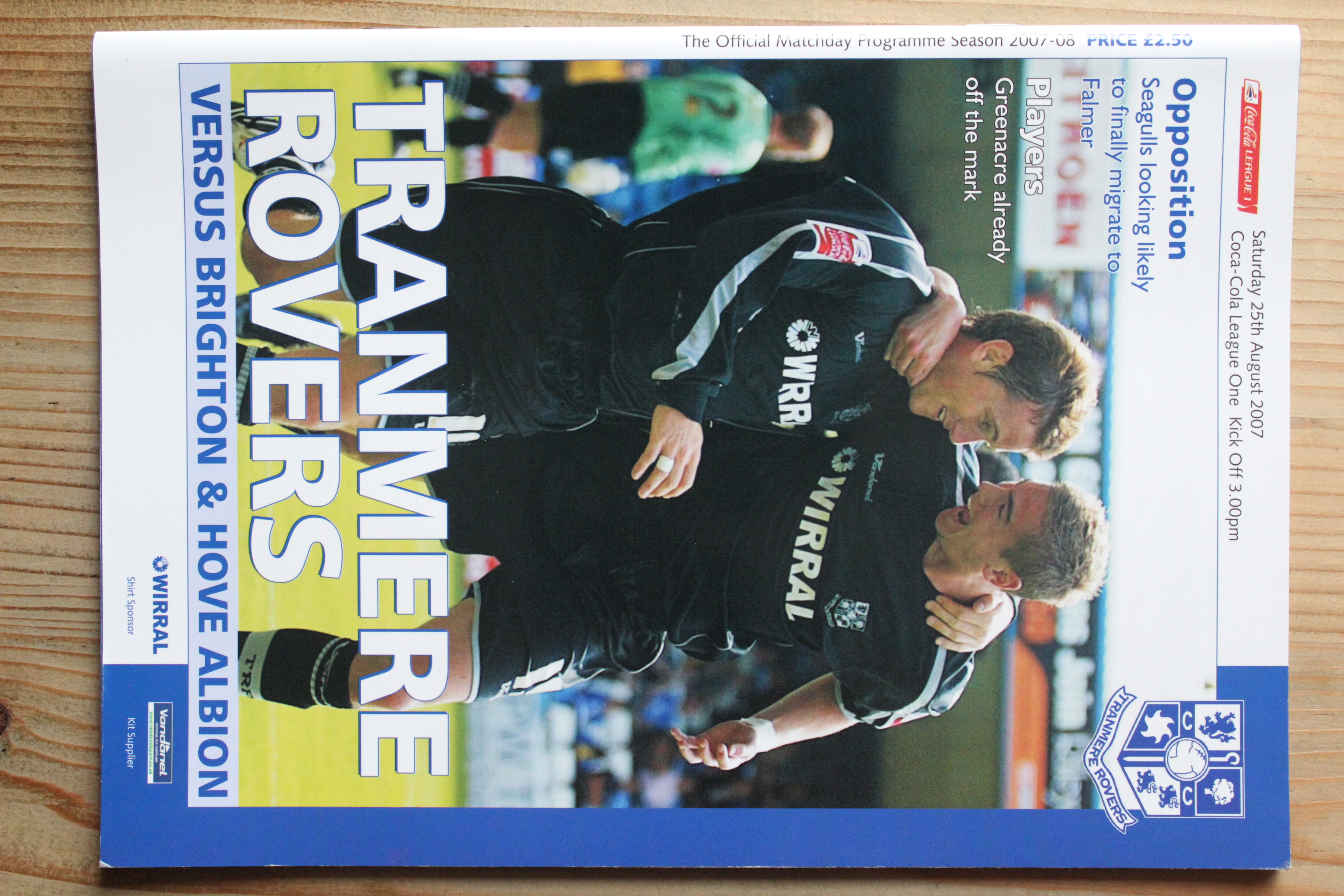 Tranmere Rovers FC v Brighton & Hove Albion FC