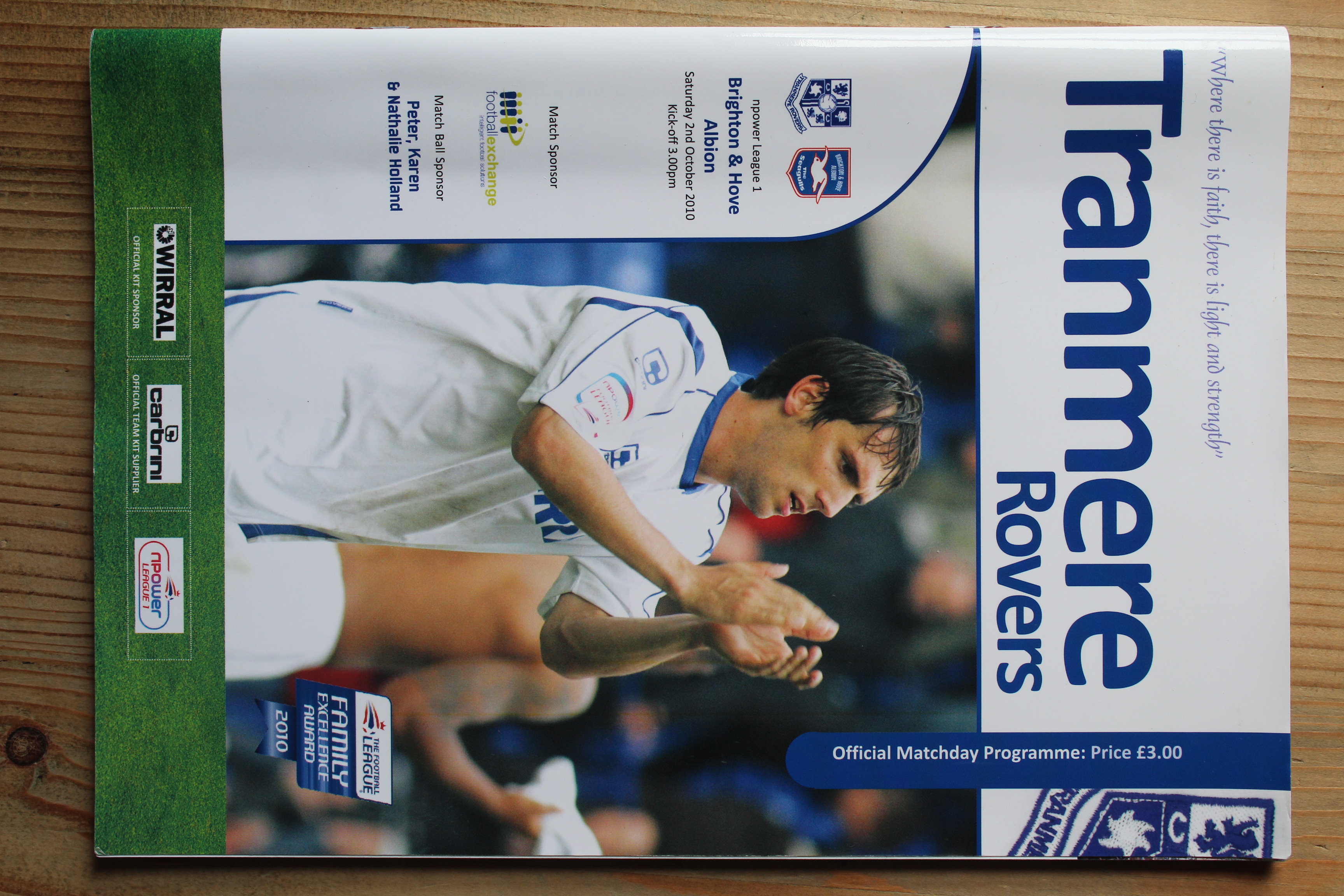 Tranmere Rovers FC v Brighton & Hove Albion FC